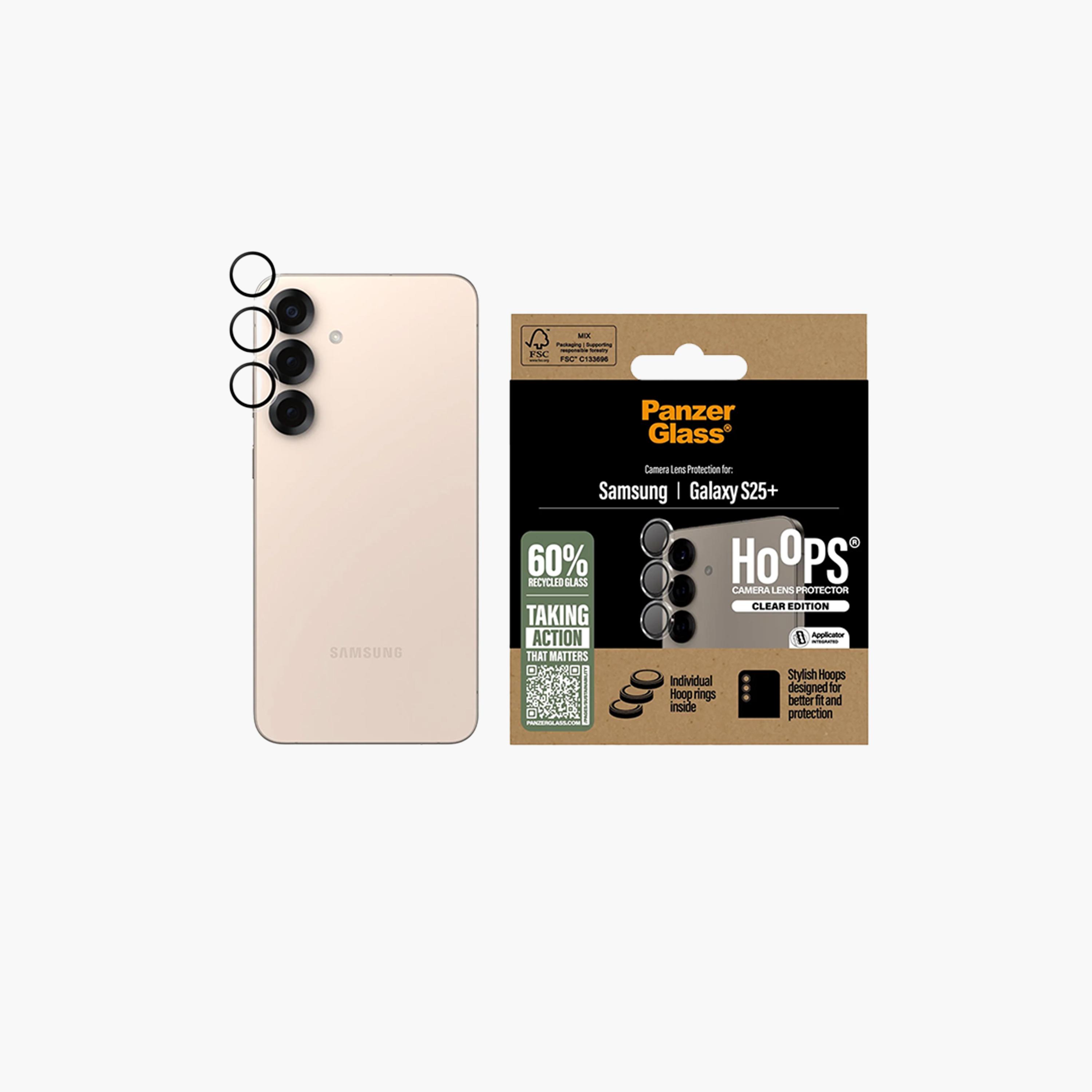بانزر جلاس - واقي عدسة كاميرا هوبس لهاتف سامسونج جالاكسي S25 بلس - شفاف-electronics-accessories-mobileaccesories-image-1