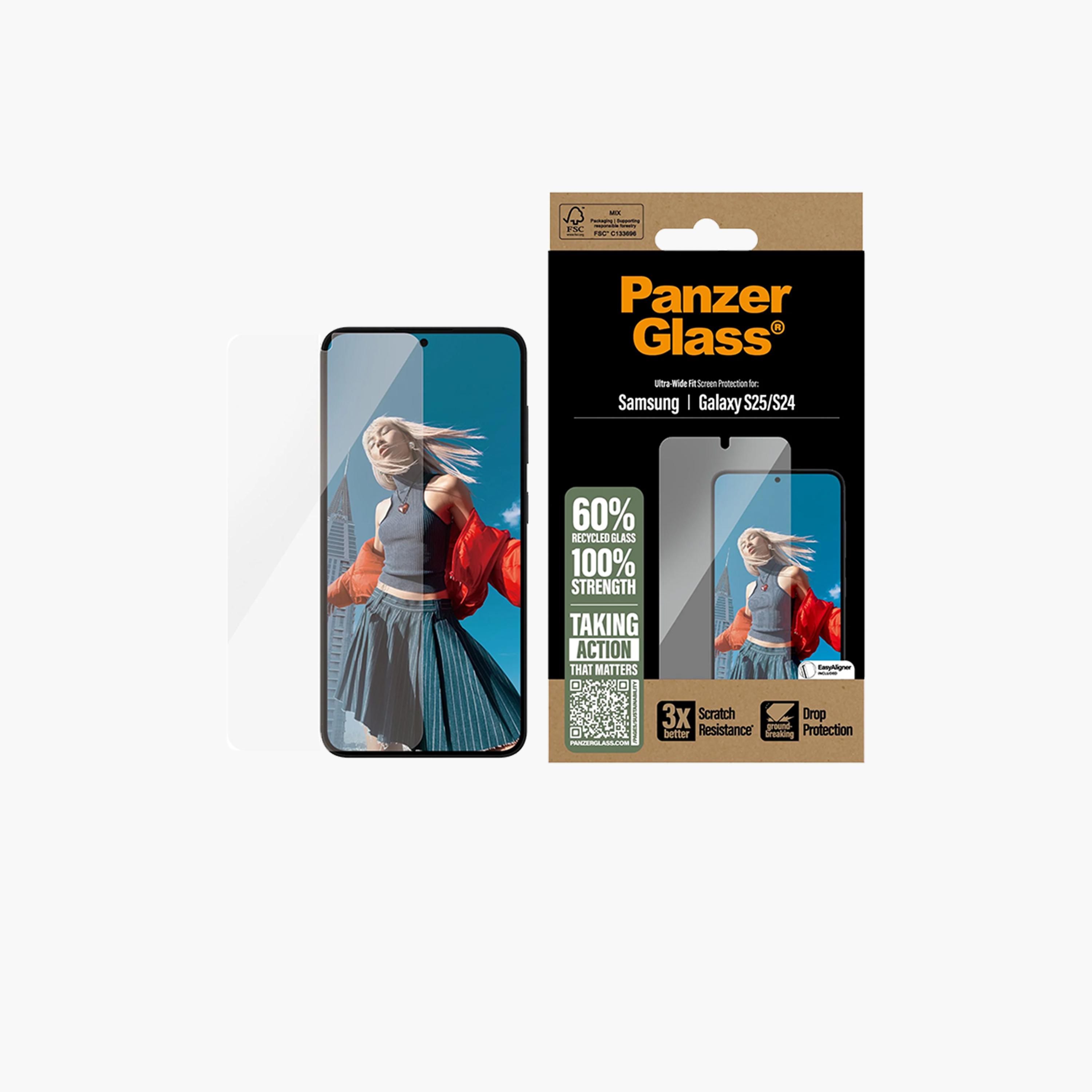 Panzer Glass Ultra-Wide Fit Screen Protector for Samsung Galaxy S25 - Clear-electronics-accessories-mobileaccesories-image-1