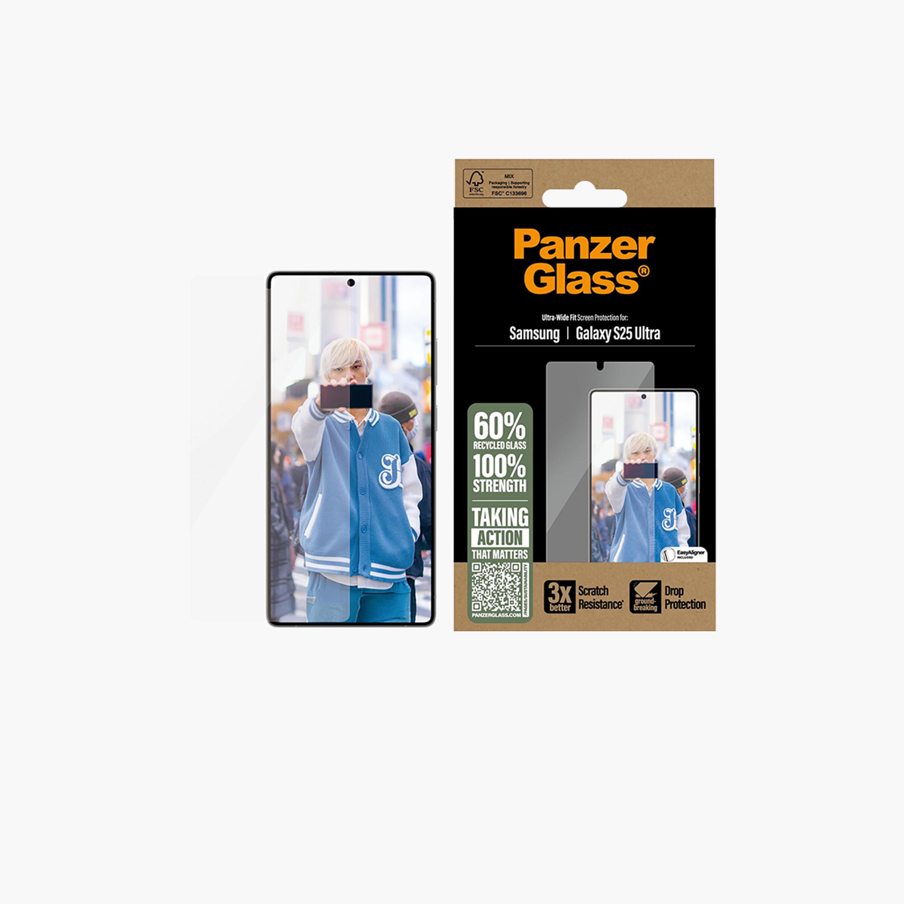 Panzer Glass Ultra-Wide Fit Screen Protector for Samsung Galaxy S25 Ultra - Clear-electronics-accessories-mobileaccesories-image-1