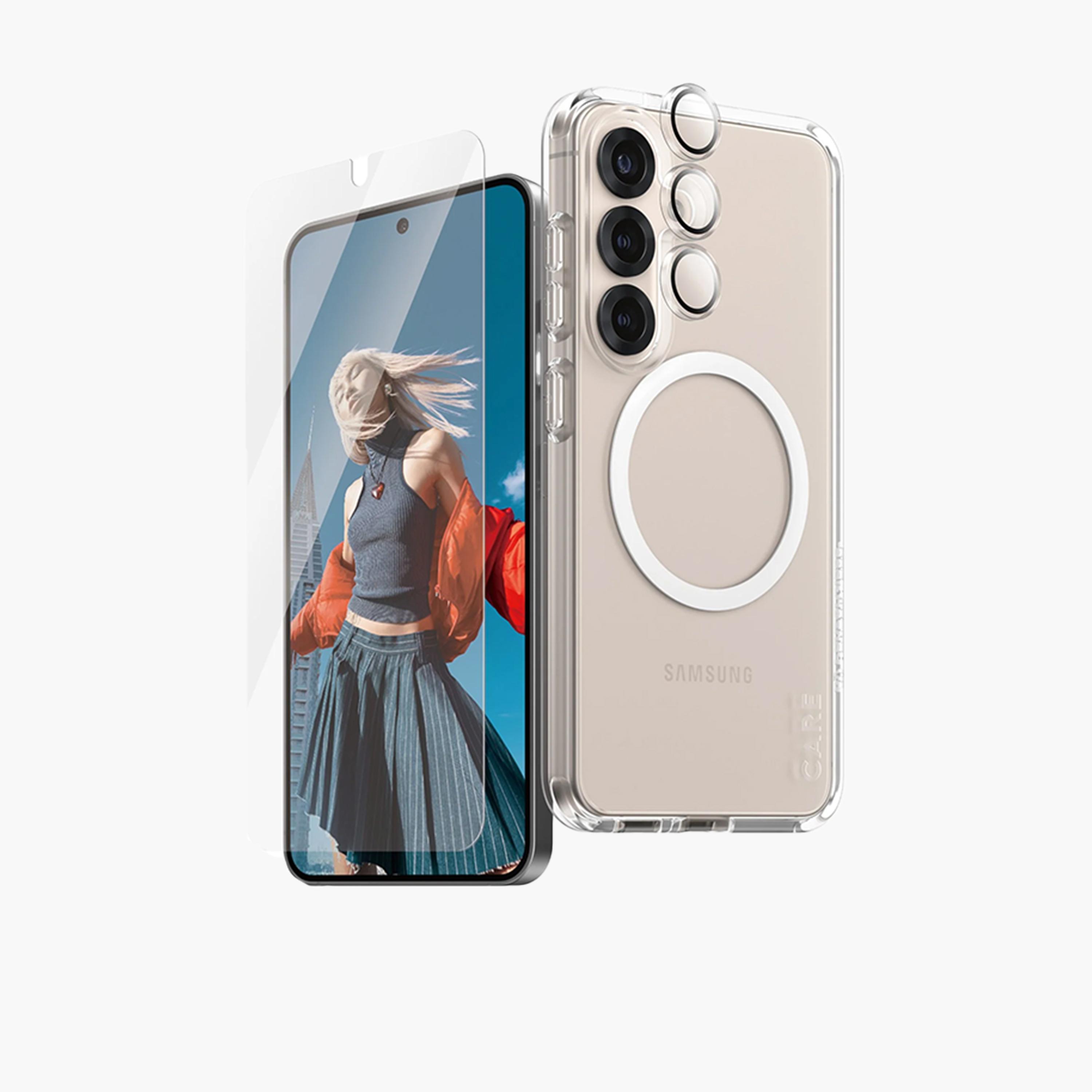 Panzer Glass CARE Flagship 3-in-1 Protection Package Samsung Galaxy S25 - Clear-electronics-accessories-mobileaccesories-image-2