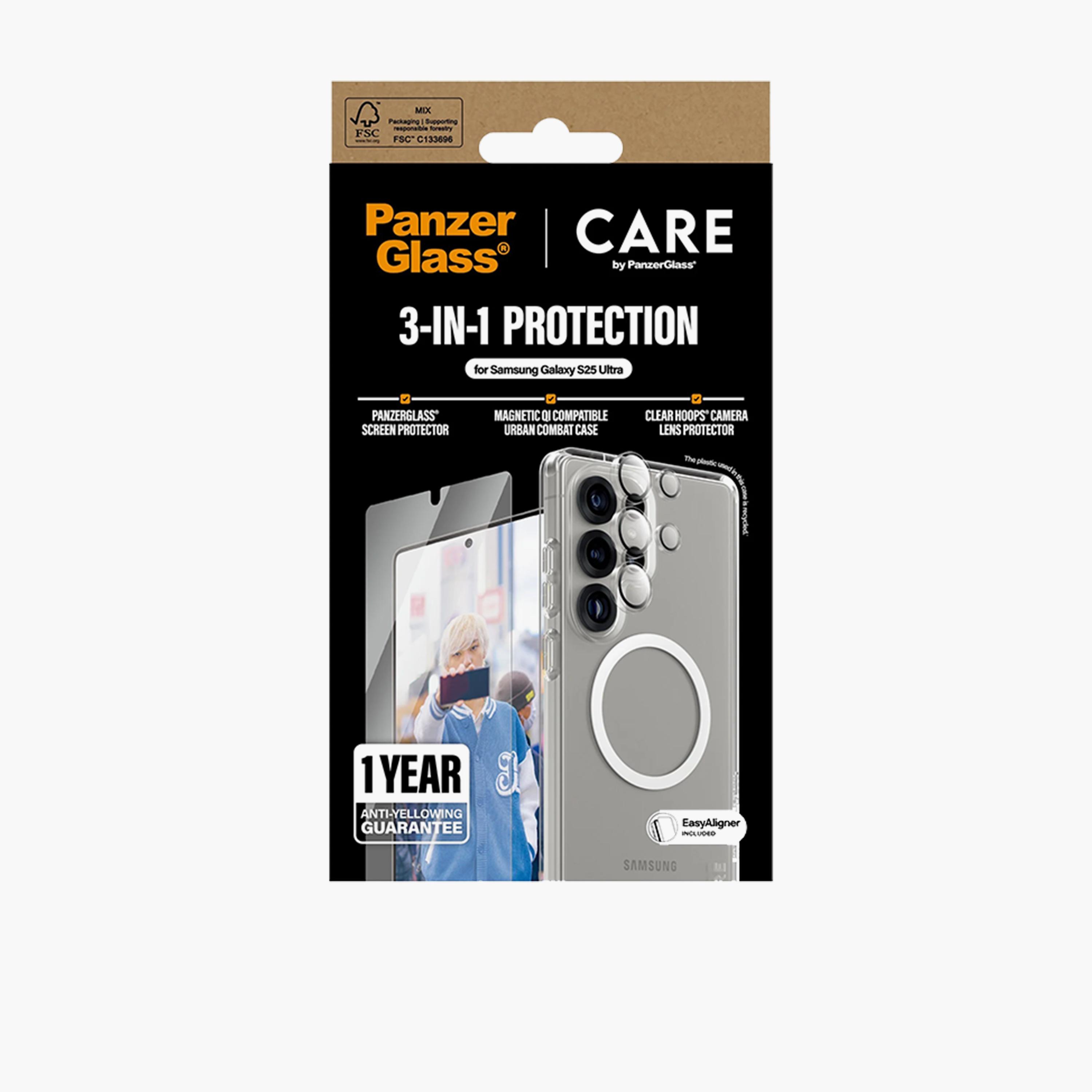 Panzer Glass CARE Flagship 3-in-1 Protection Package Samsung Galaxy S25 Ultra - Clear-electronics-accessories-mobileaccesories-image-4