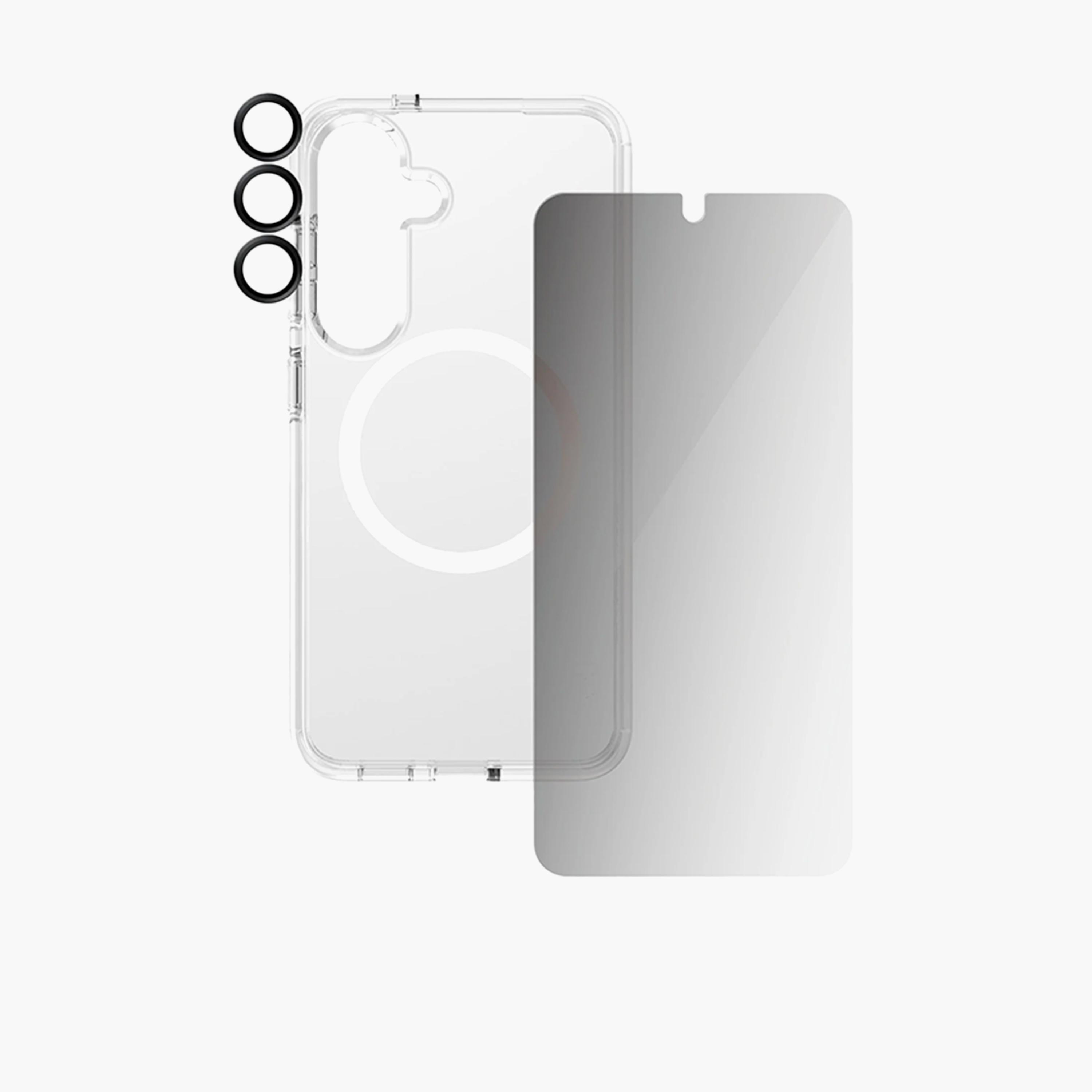 بانزر جلاس - باقة الحماية الشاملة 3 في 1 من كير لهاتف سامسونج جالاكسي S25 - الخصوصية-electronics-accessories-mobileaccesories-image-3