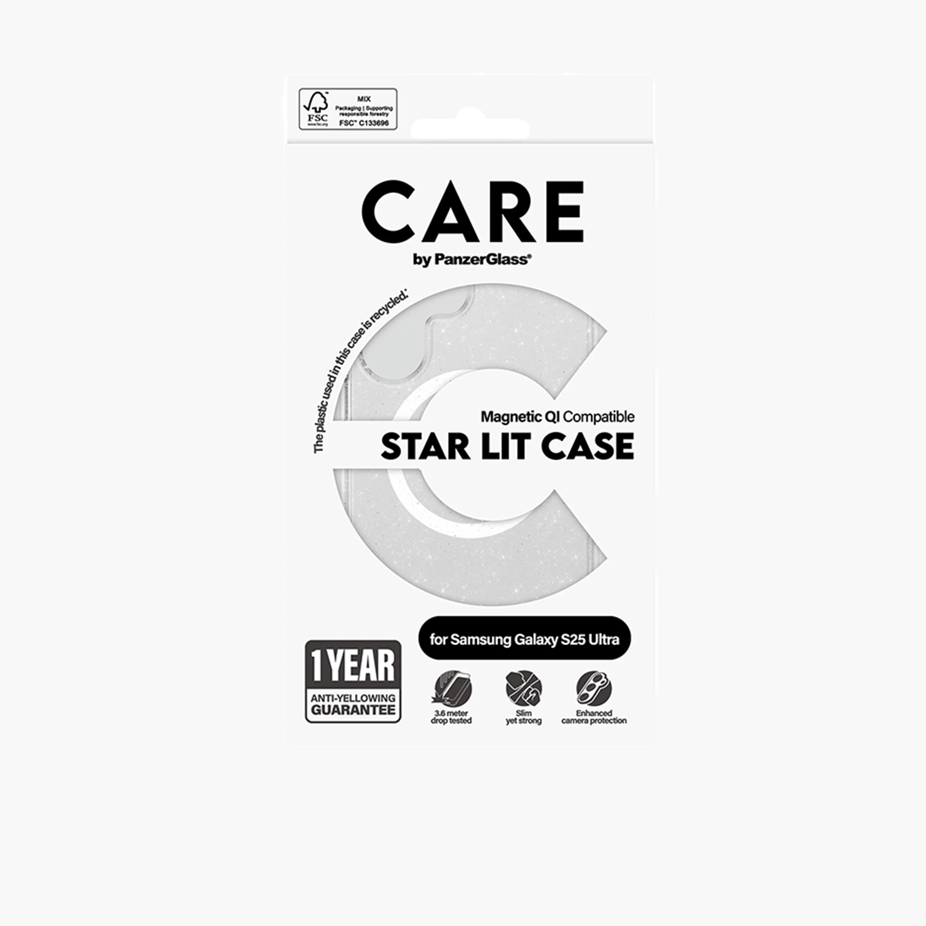 Panzer Glass CARE Flagship Qi White Case for Samsung Galaxy S25 Ultra - Star Light-electronics-accessories-mobileaccesories-image-4