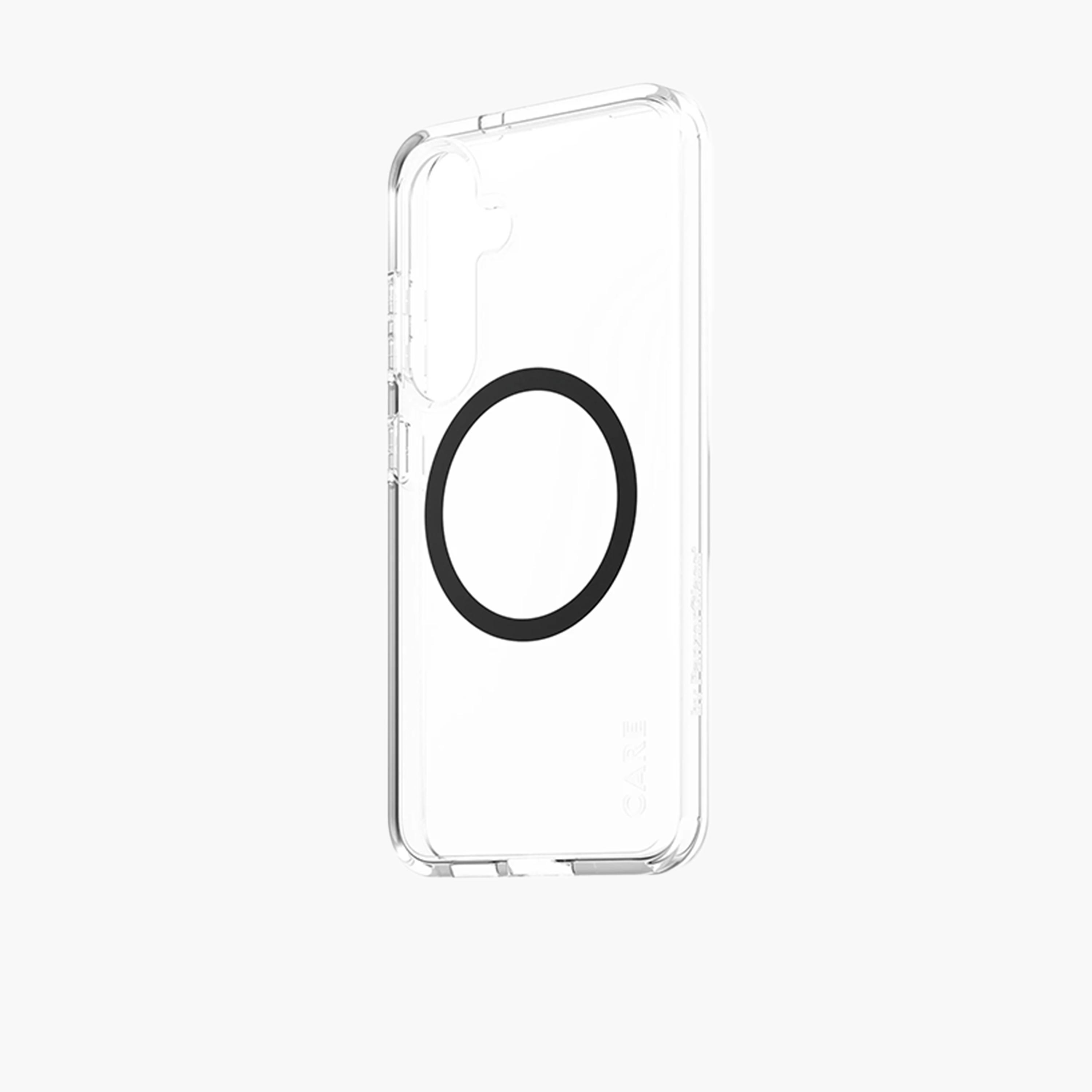 بانزر جلاس - حافظة هاتف كير فلاغ شيب Qi الأسود لهاتف سامسونج جالاكسي S25 - شفاف-electronics-accessories-mobileaccesories-image-3