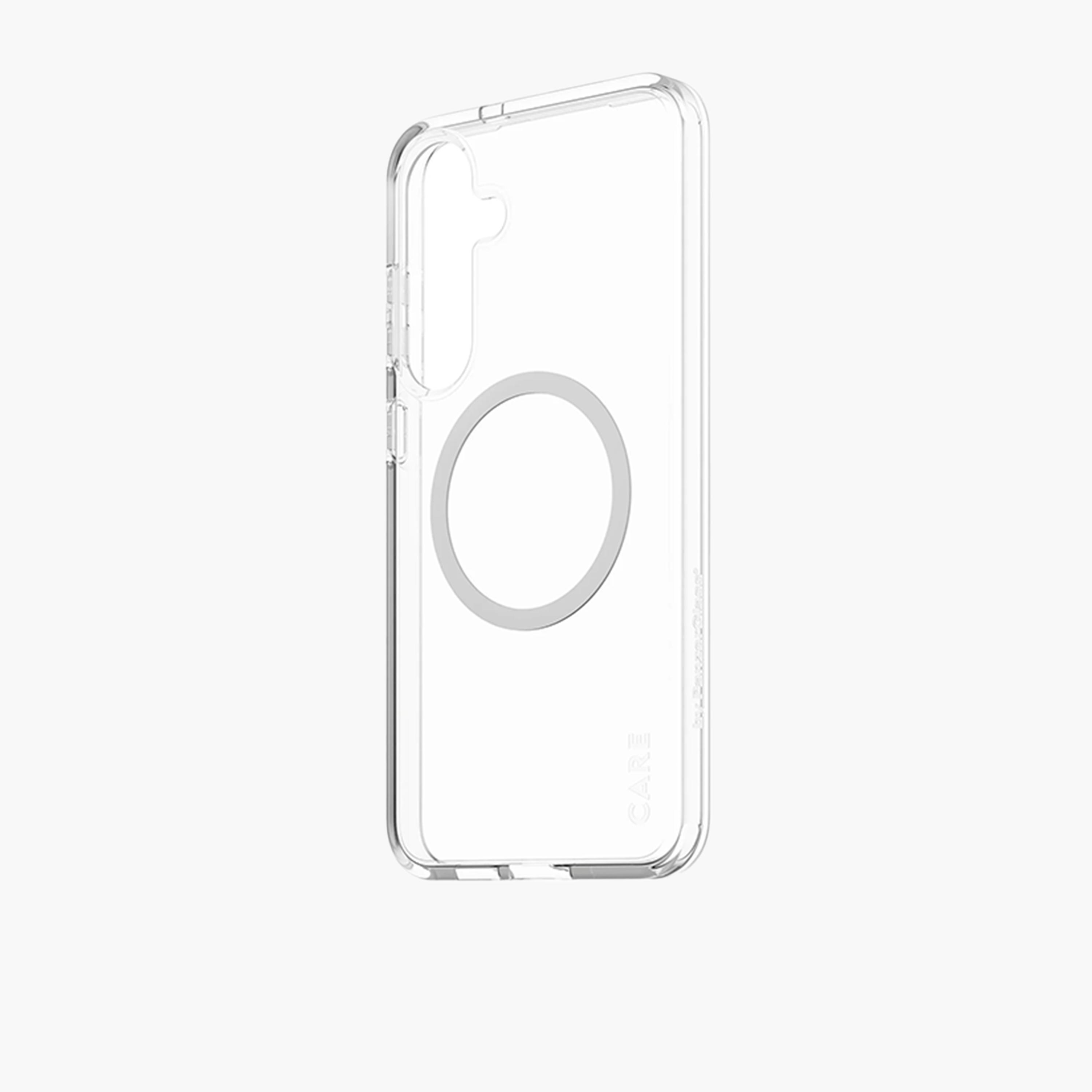 بانزر جلاس - حافظة هاتف كير فلاغ شيب Qi الأبيض لهاتف سامسونج جالاكسي S25 بلس - شفاف-electronics-accessories-mobileaccesories-image-3