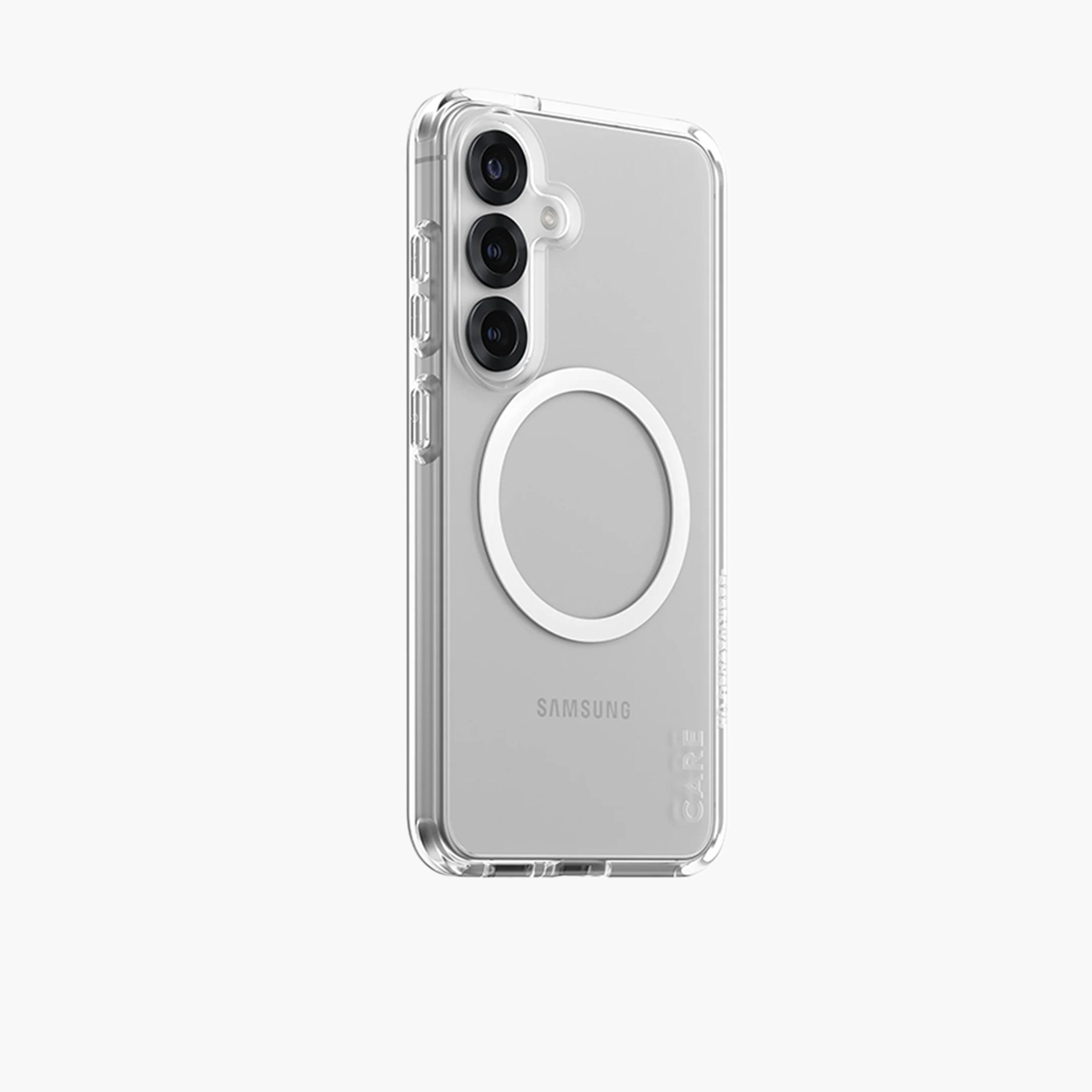 Panzer Glass CARE Flagship Qi White Case for Samsung Galaxy S25 - Clear-electronics-accessories-mobileaccesories-image-2