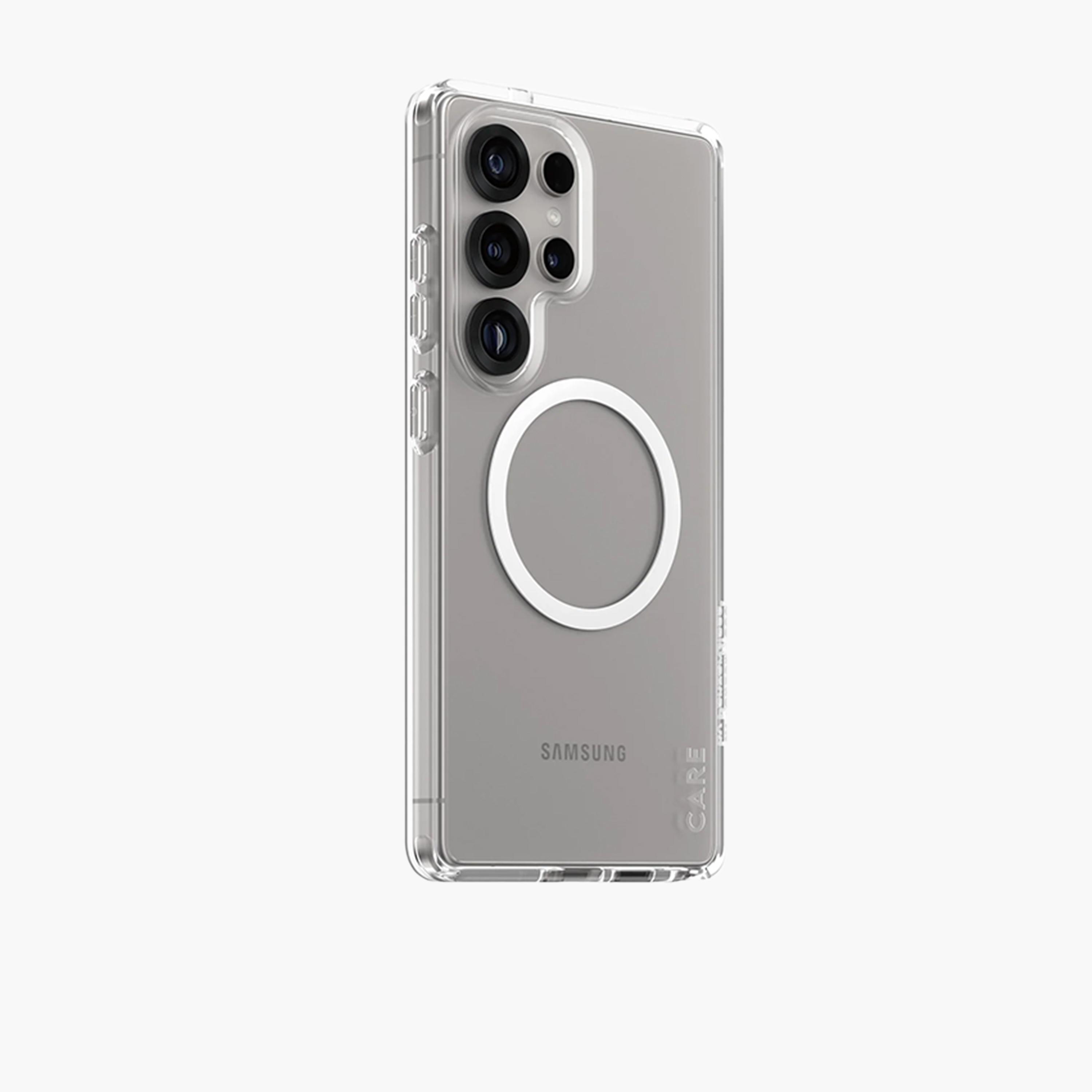 Panzer Glass CARE Flagship Qi White Case for Samsung Galaxy S25 Ultra - Clear-electronics-accessories-mobileaccesories-image-2
