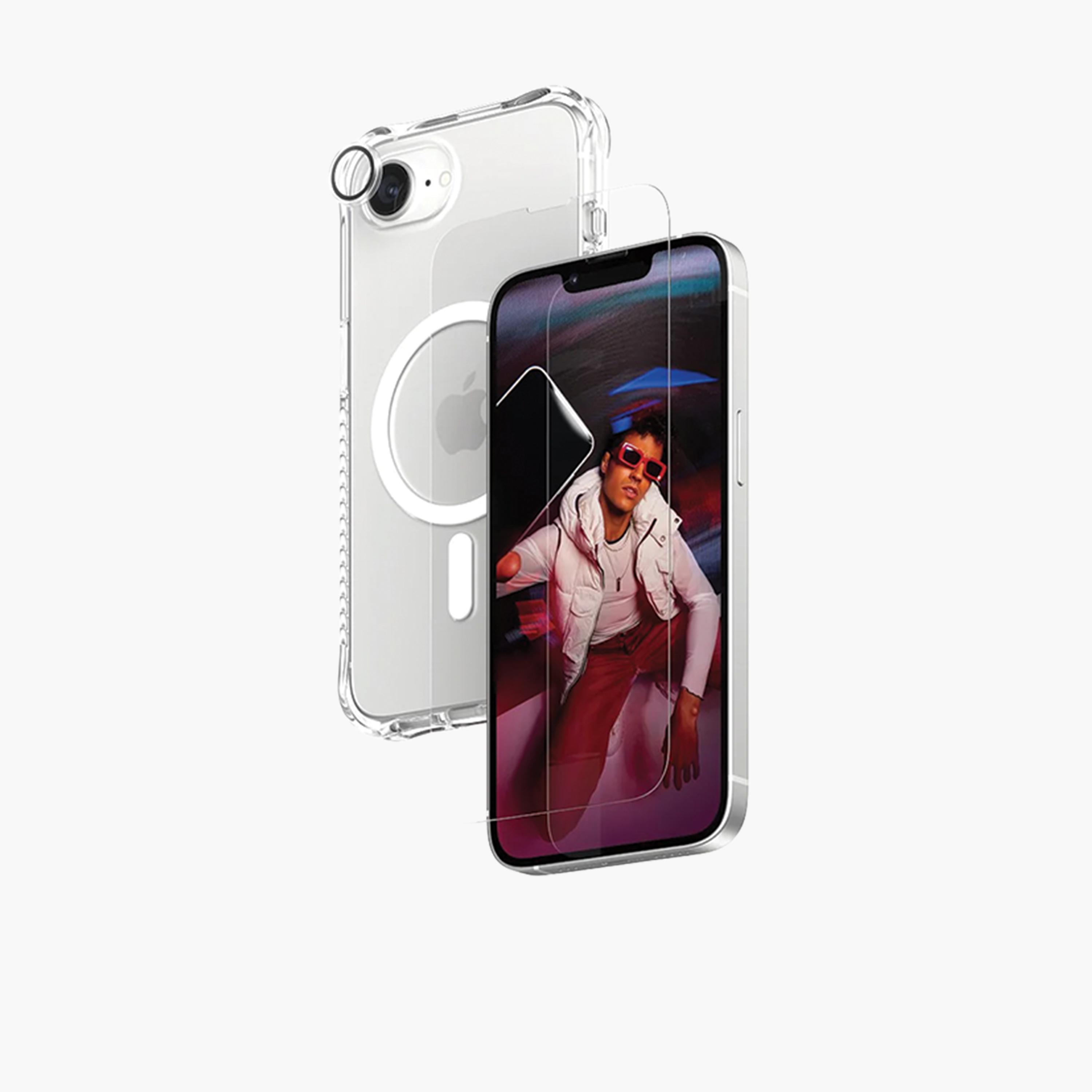 بانزر جلاس - مجموعة حماية 3 في 1 لهاتف آي فون 16e - شفاف-electronics-accessories-mobileaccesories-image-2