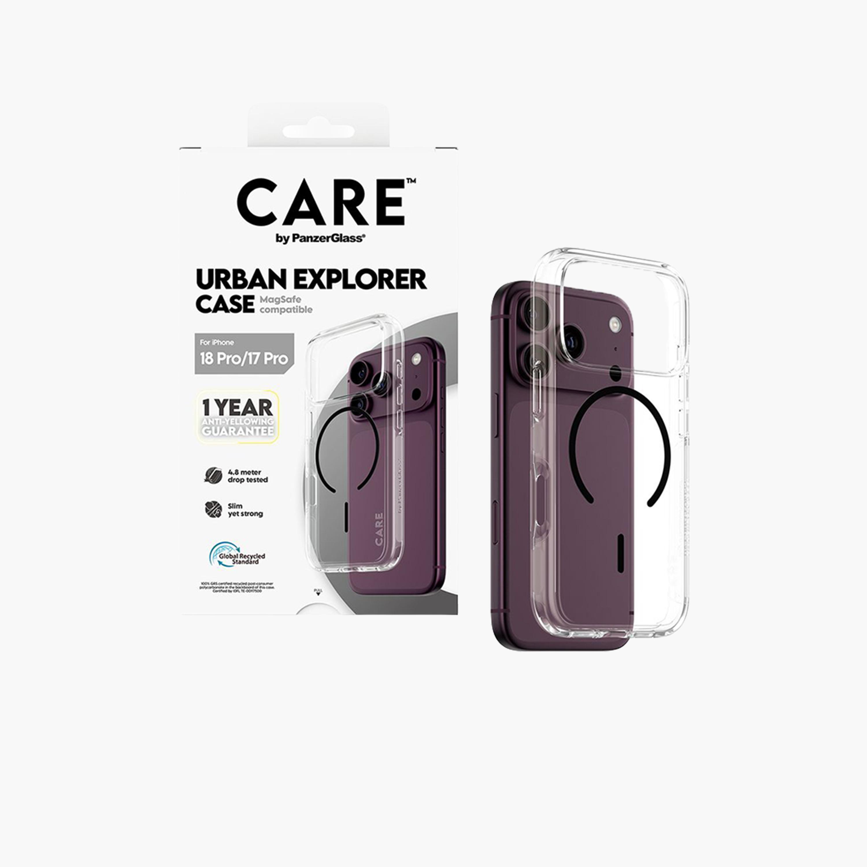 Panzer Glass CARE Urban Explorer Case with Black MagSafe for iPhone 18 Pro - Clear-electronics-accessories-mobileaccesories-image-2