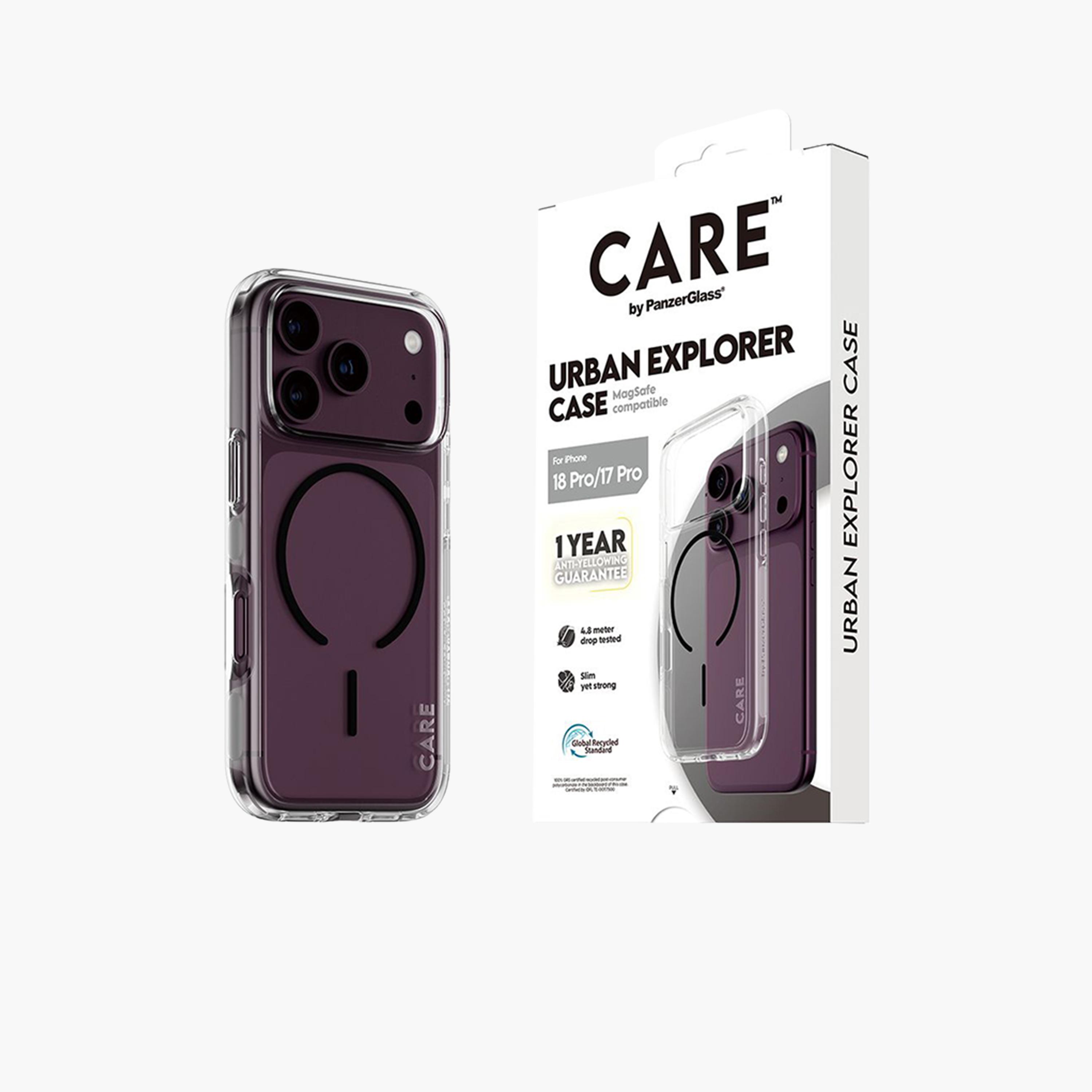 Panzer Glass CARE Urban Explorer Case with Black MagSafe for iPhone 18 Pro - Clear-electronics-accessories-mobileaccesories-image-3
