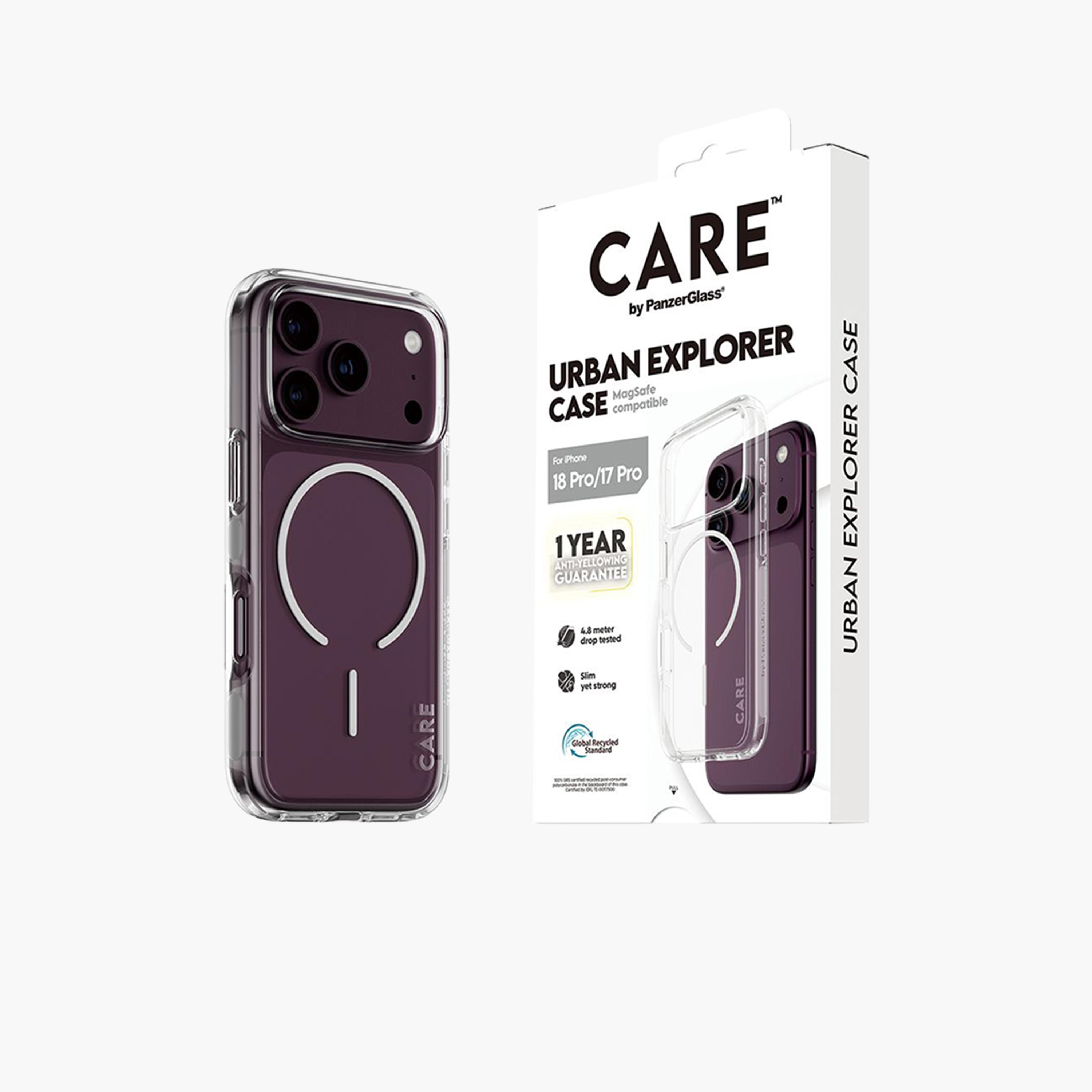 Panzer Glass CARE Urban Explorer Case with White MagSafe for iPhone 18 Pro - Clear-electronics-accessories-mobileaccesories-image-3