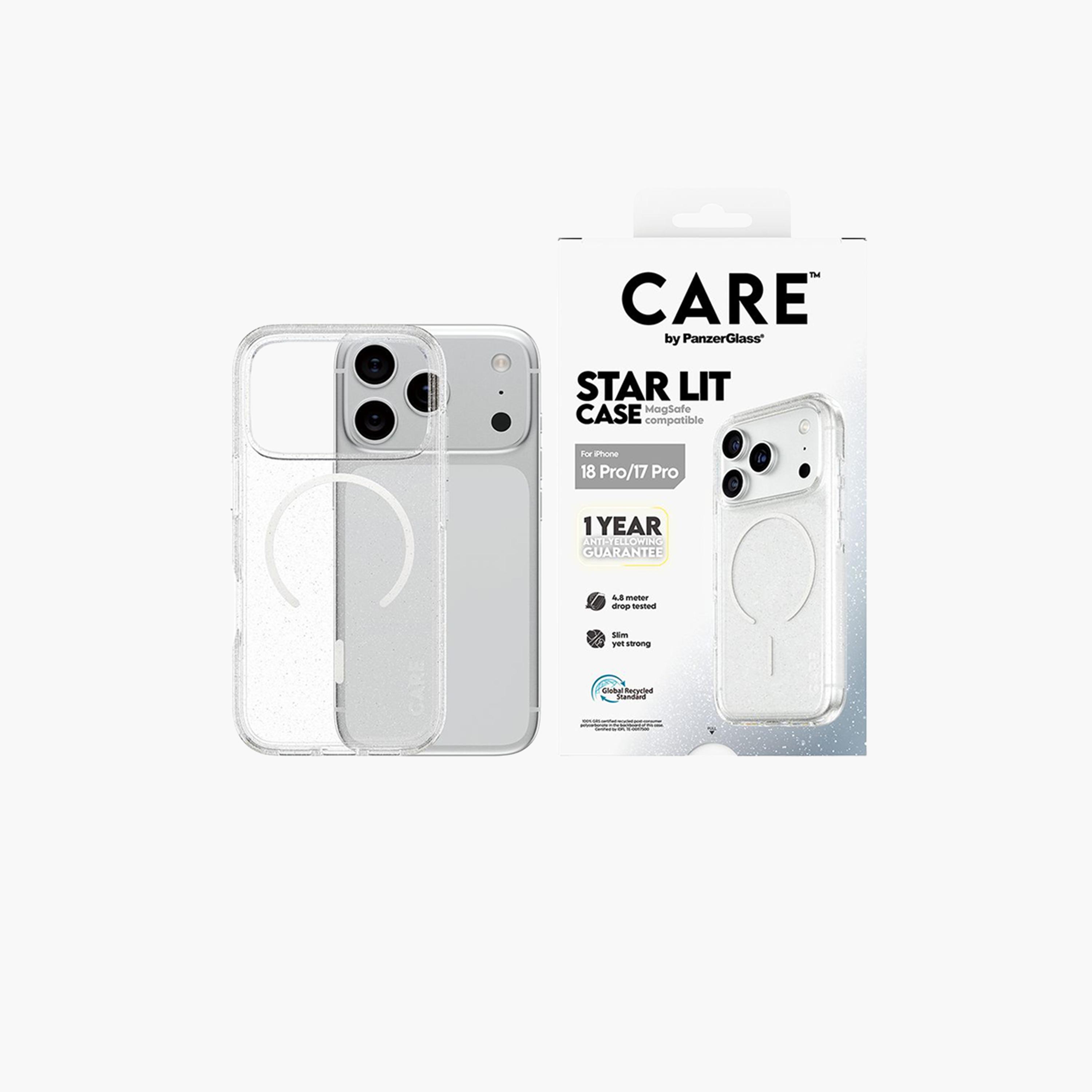 Panzer Glass CARE Star Lit Case with White MagSafe for iPhone 18 Pro - Clear-electronics-accessories-mobileaccesories-image-1