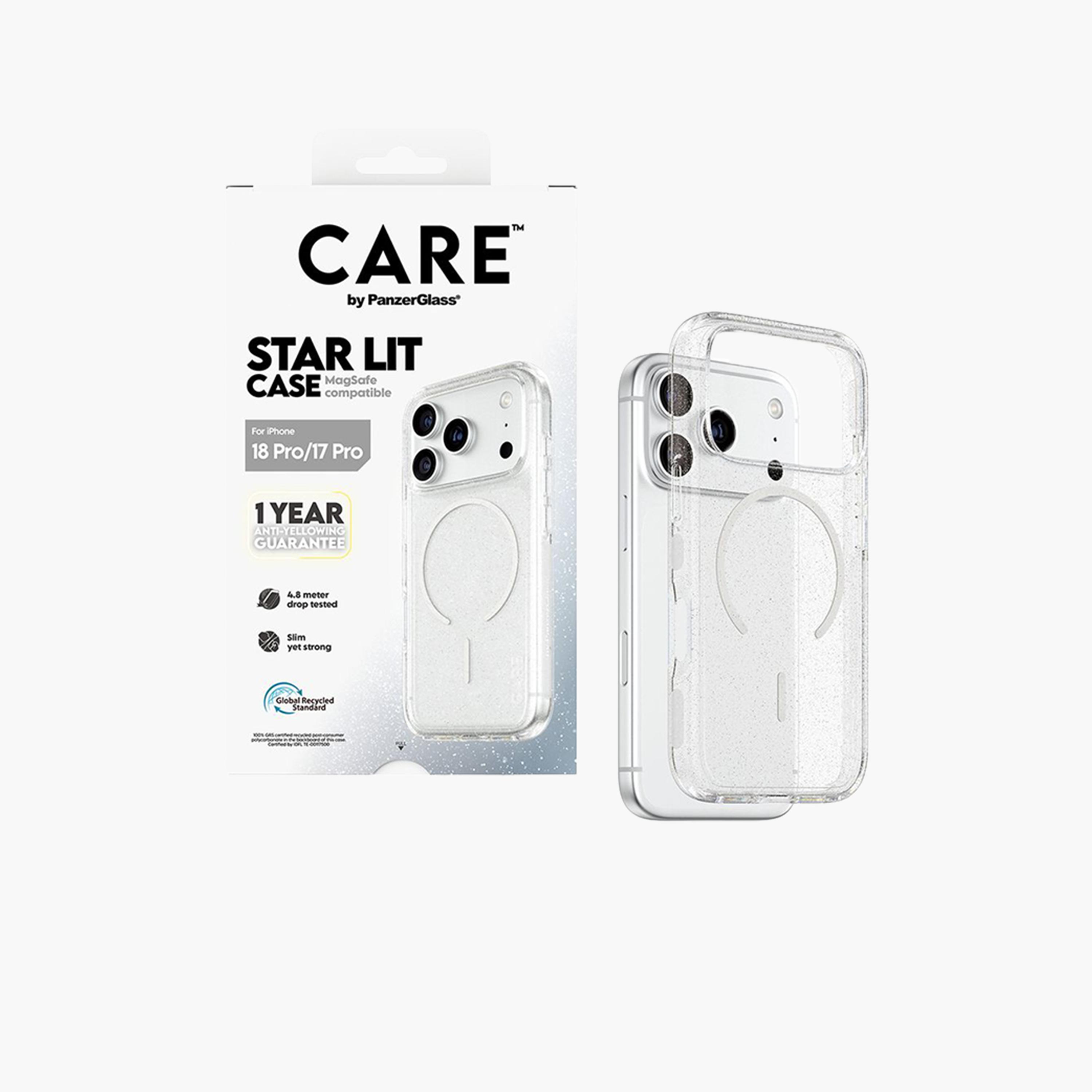 Panzer Glass CARE Star Lit Case with White MagSafe for iPhone 18 Pro - Clear-electronics-accessories-mobileaccesories-image-2