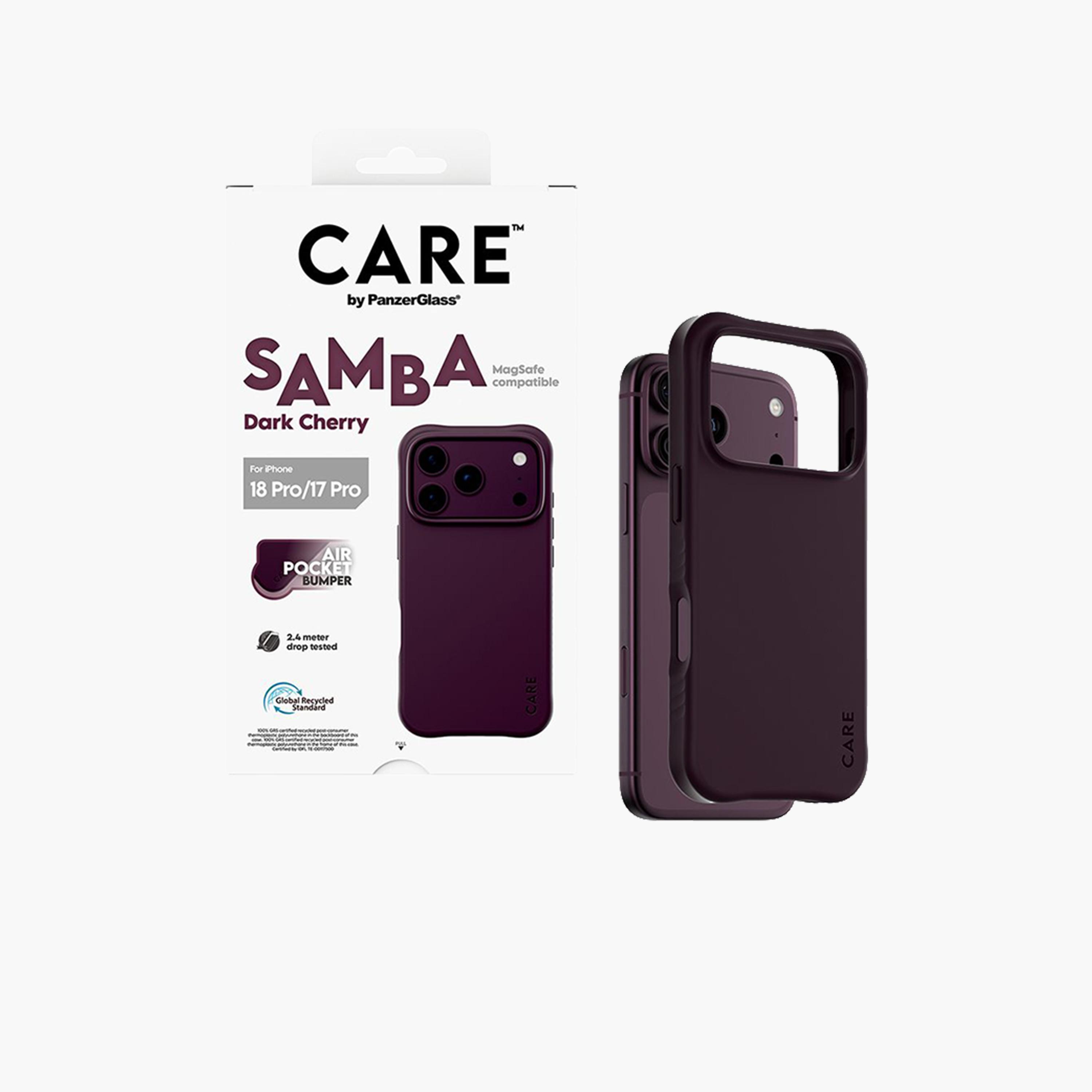 Panzer Glass CARE Samba Case with MagSafe for iPhone 18 Pro - Dark Cherry-electronics-accessories-mobileaccesories-image-2