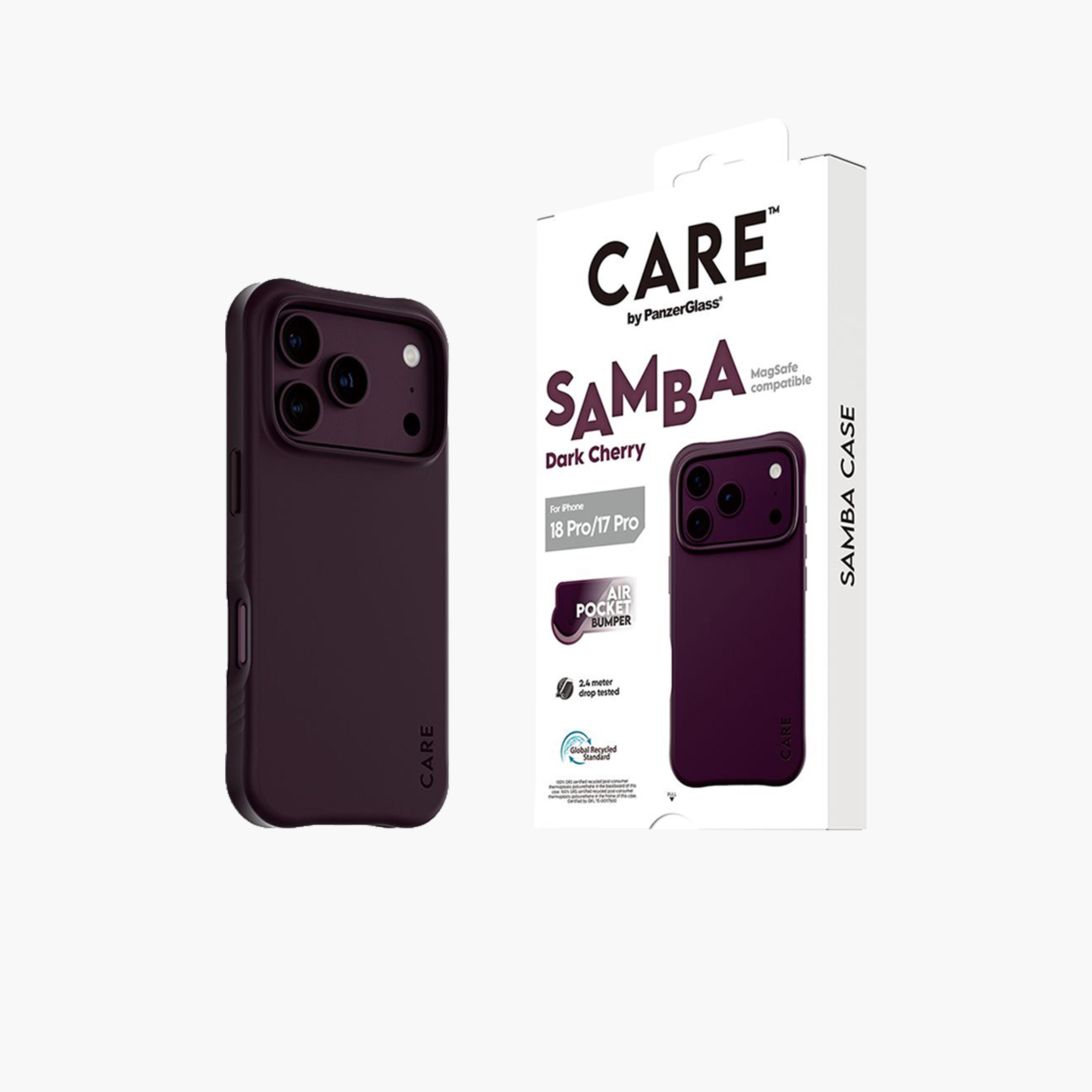 Panzer Glass CARE Samba Case with MagSafe for iPhone 18 Pro - Dark Cherry-electronics-accessories-mobileaccesories-image-3