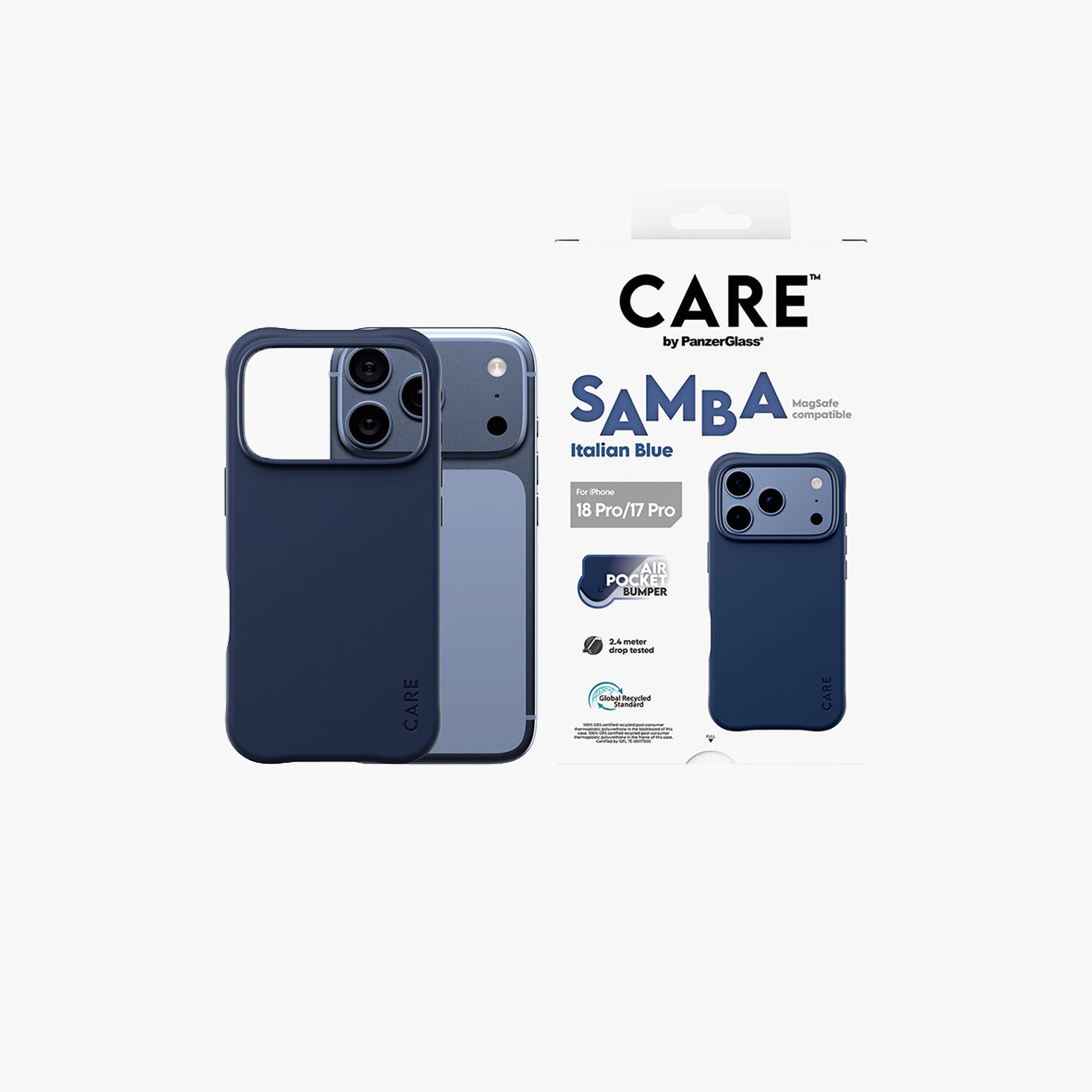 Panzer Glass CARE Samba Case with MagSafe for iPhone 18 Pro - Italian Blue-electronics-accessories-mobileaccesories-image-1
