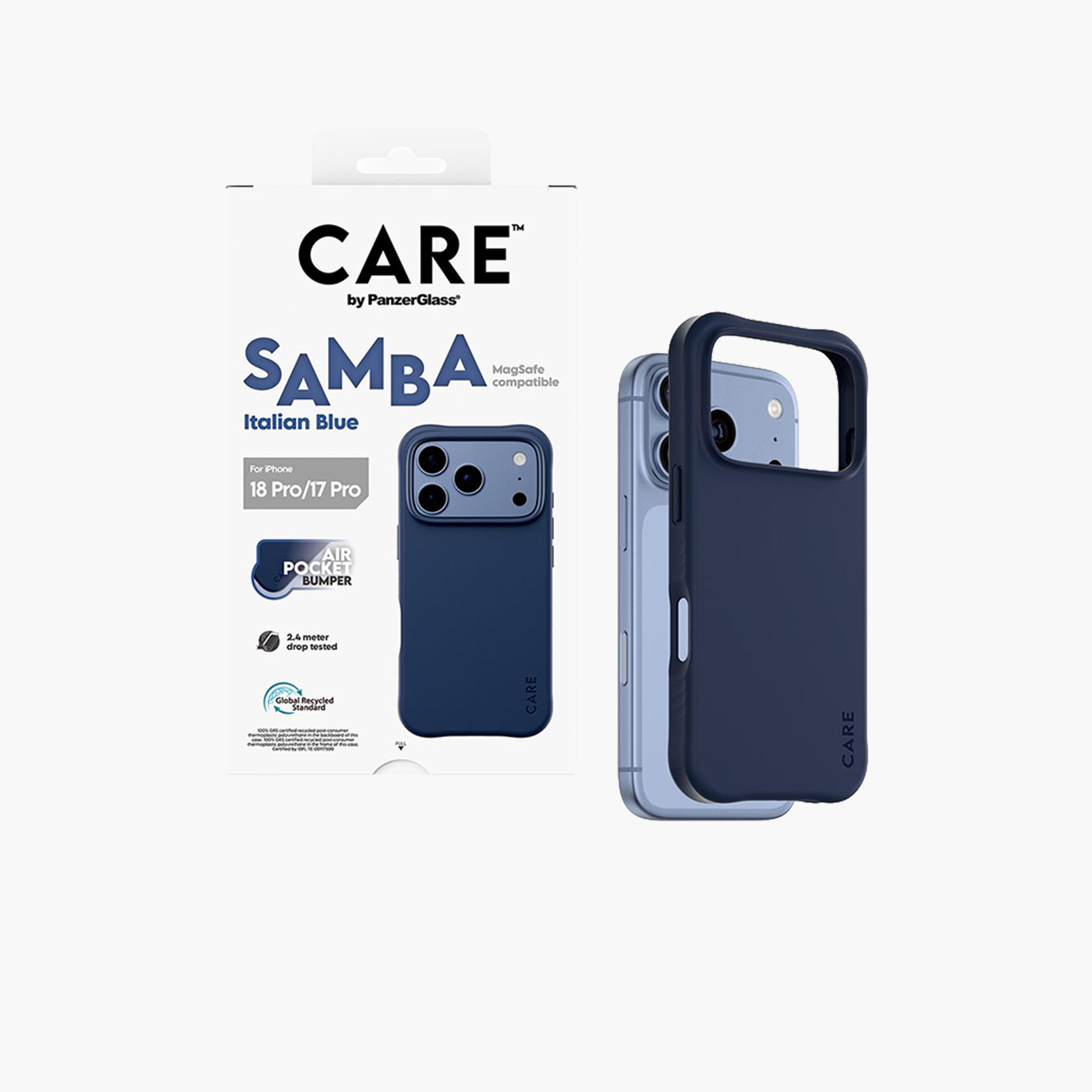 Panzer Glass CARE Samba Case with MagSafe for iPhone 18 Pro - Italian Blue-electronics-accessories-mobileaccesories-image-2