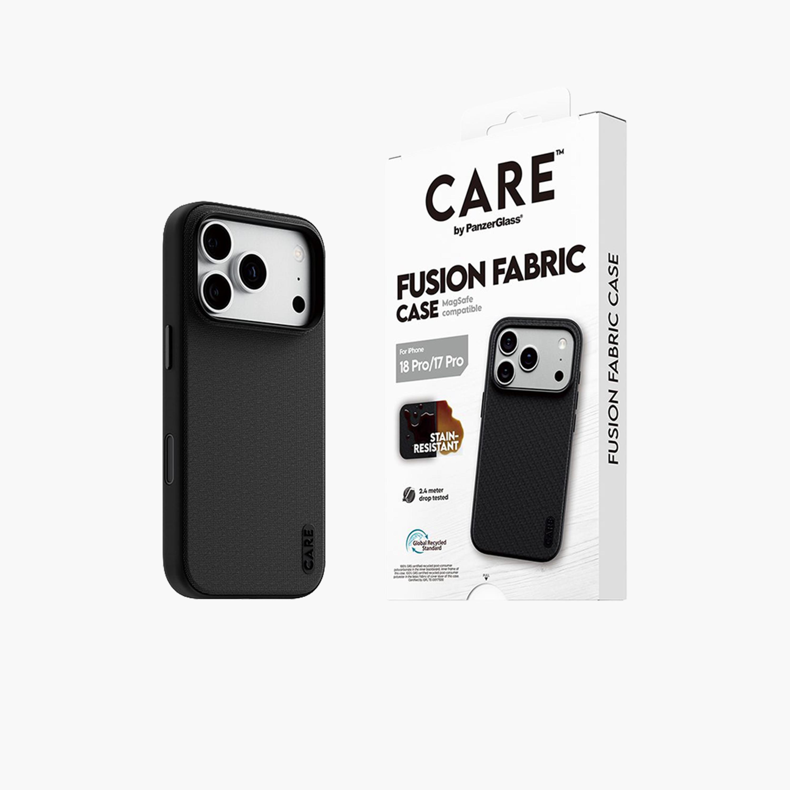 Panzer Glass CARE Fusion Fabric Case with MagSafe for iPhone 18 Pro - Black-electronics-accessories-mobileaccesories-image-3