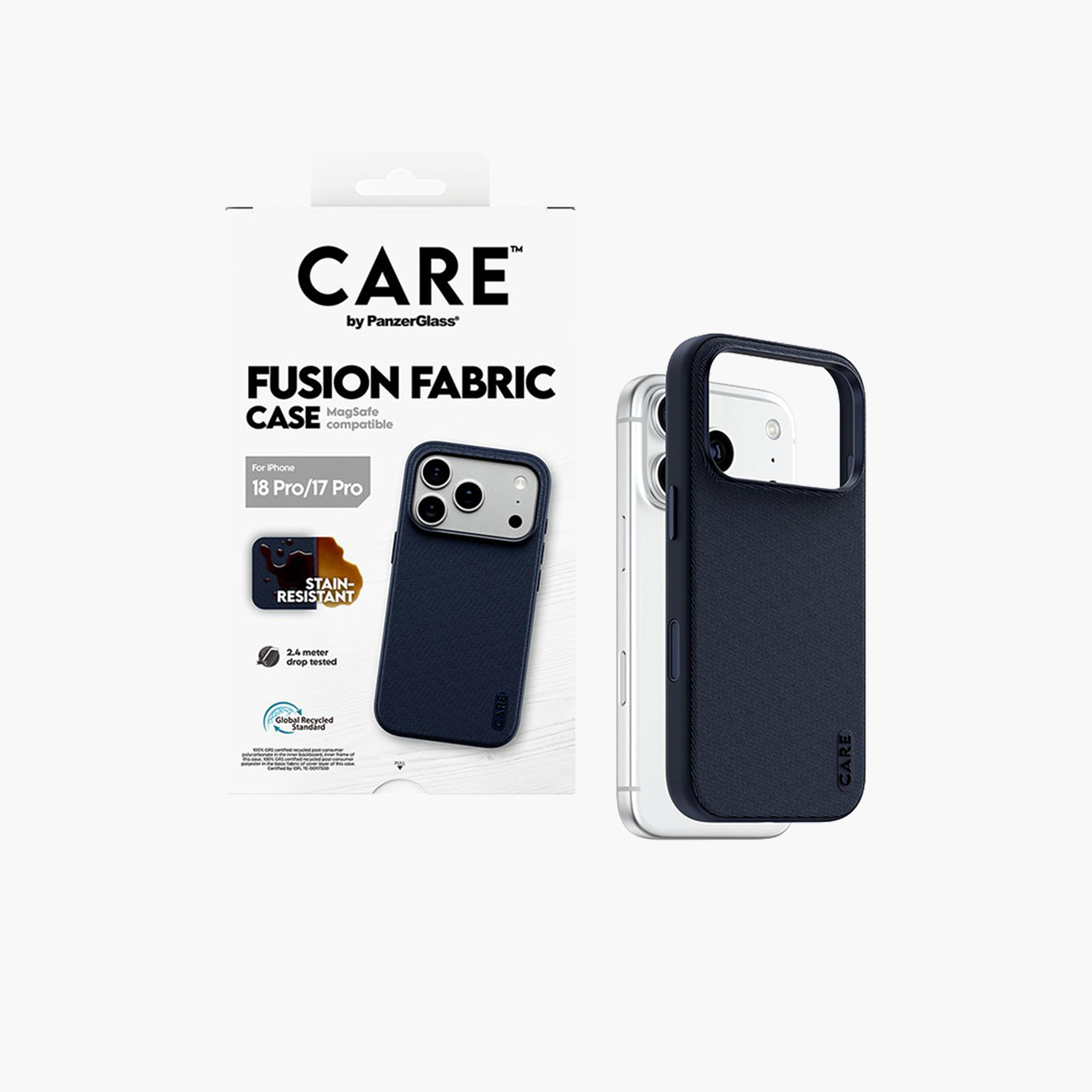 Panzer Glass CARE Fusion Fabric Case with MagSafe for iPhone 18 Pro - Dark Blue-electronics-accessories-mobileaccesories-image-2
