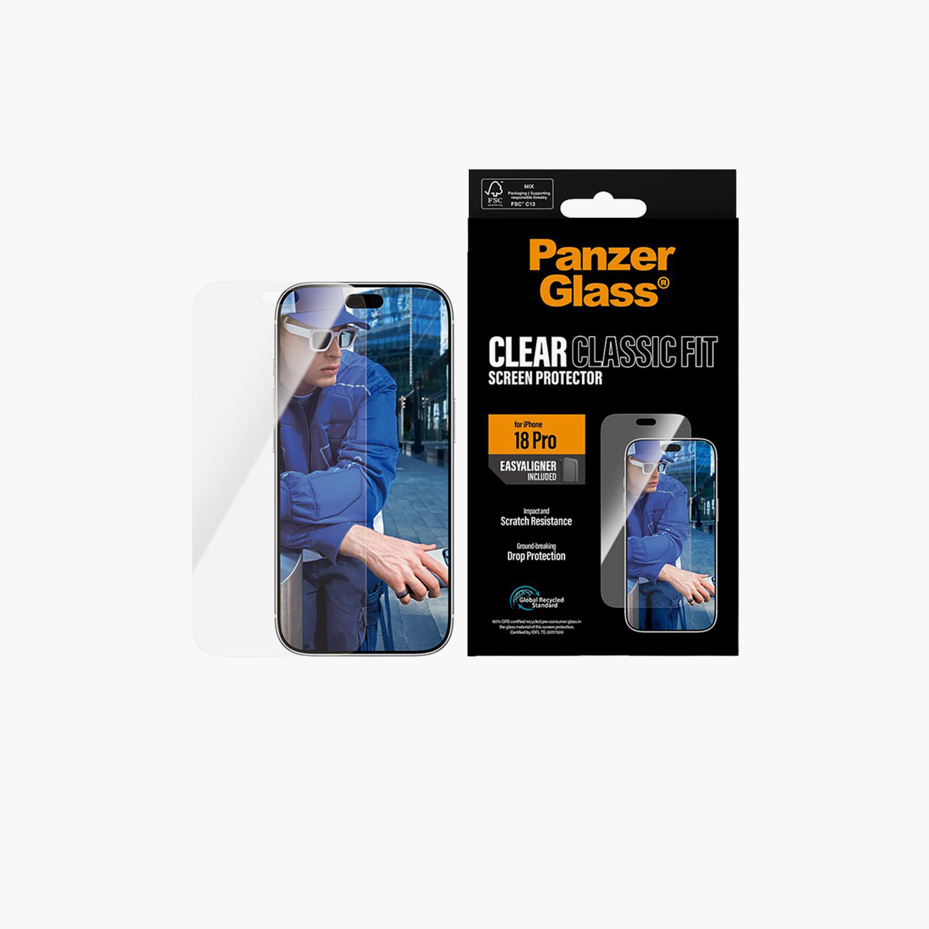 بانزر جلاس - واقي شاشة كلاسيكي لهاتف آيفون 18 برو - شفاف-electronics-accessories-mobileaccesories-image-1