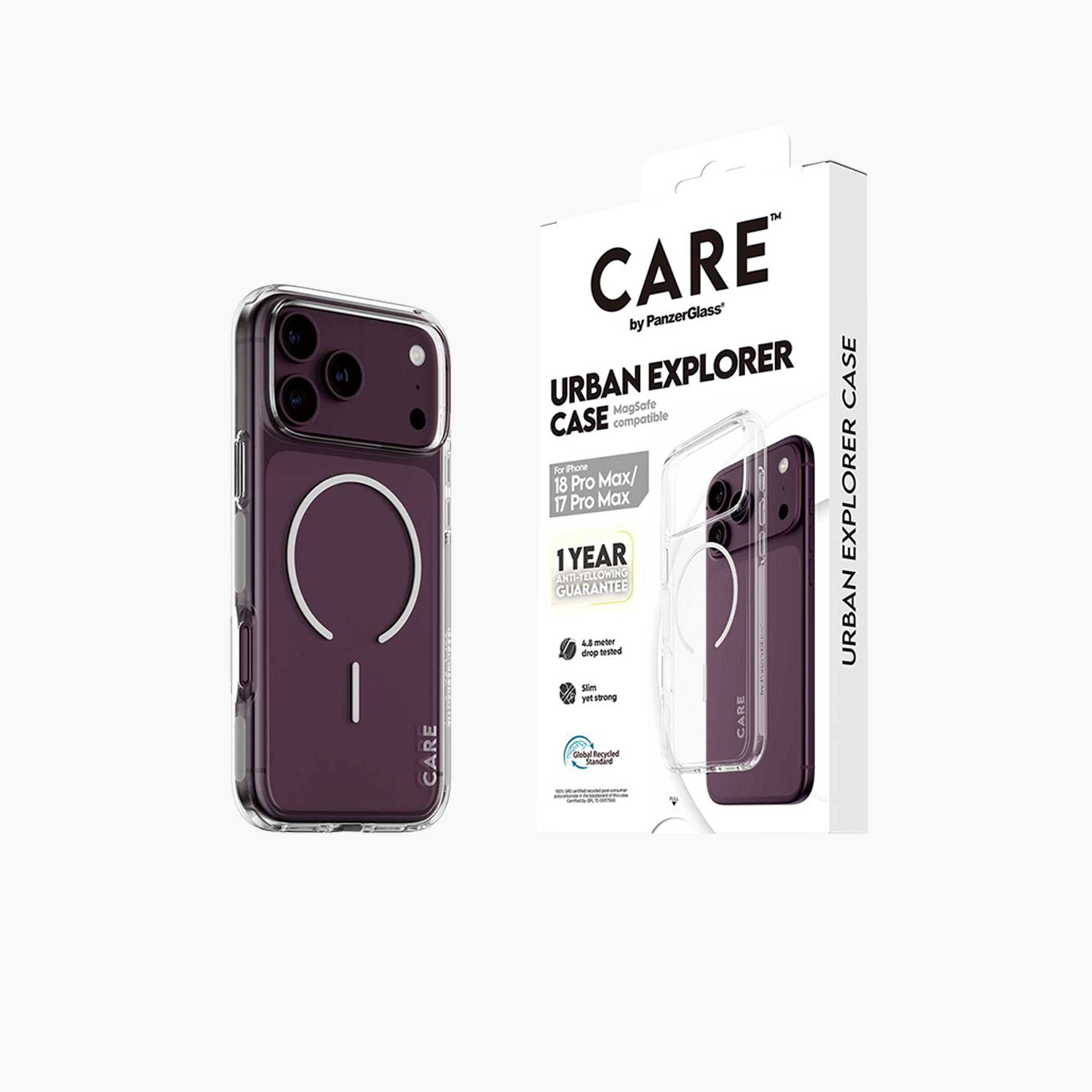 Panzer Glass CARE Urban Explorer Case with White MagSafe for iPhone 18 Pro Max - Clear-electronics-accessories-mobileaccesories-image-3