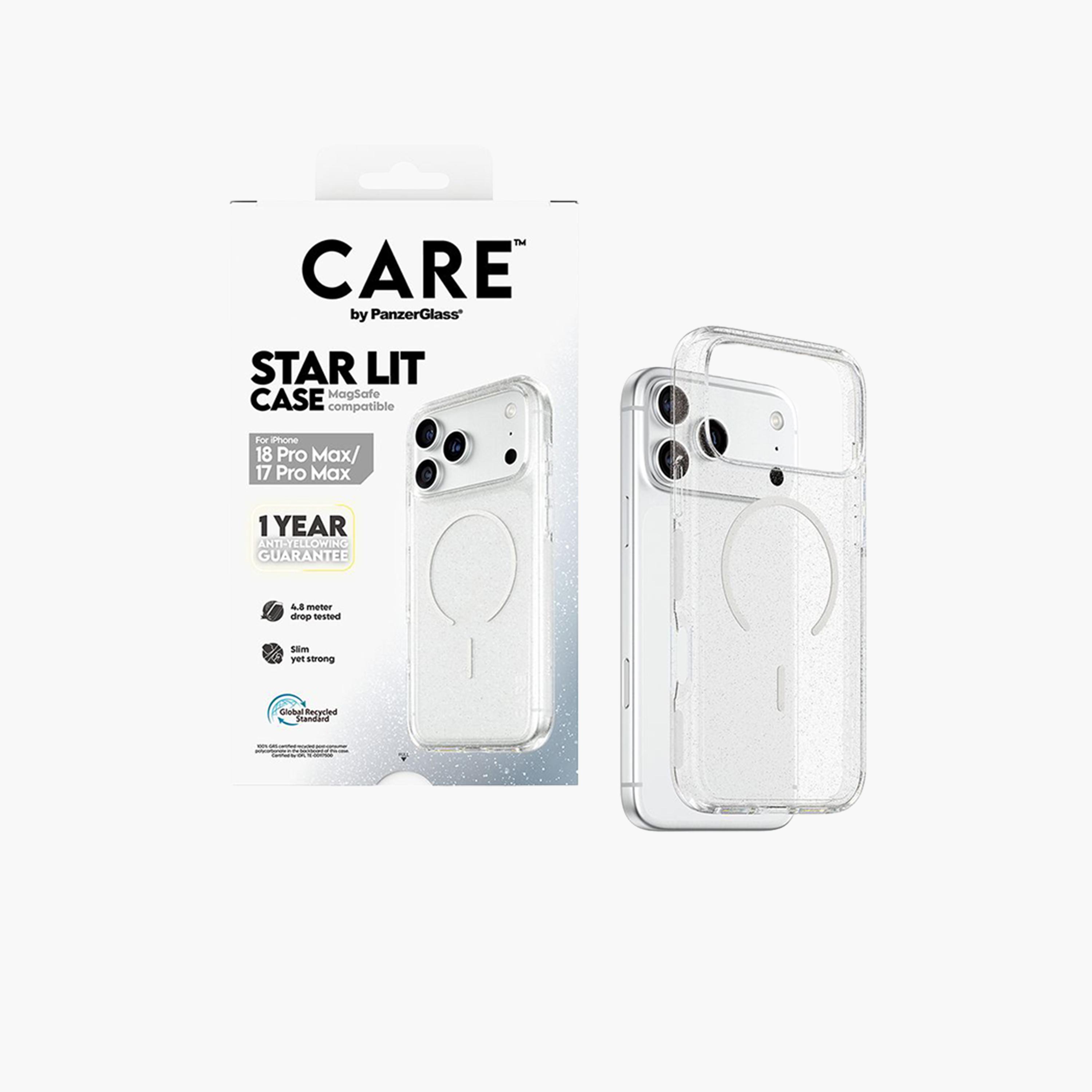 Panzer Glass CARE Star Lit Case with White MagSafe for iPhone 18 Pro Max - Clear-electronics-accessories-mobileaccesories-image-2