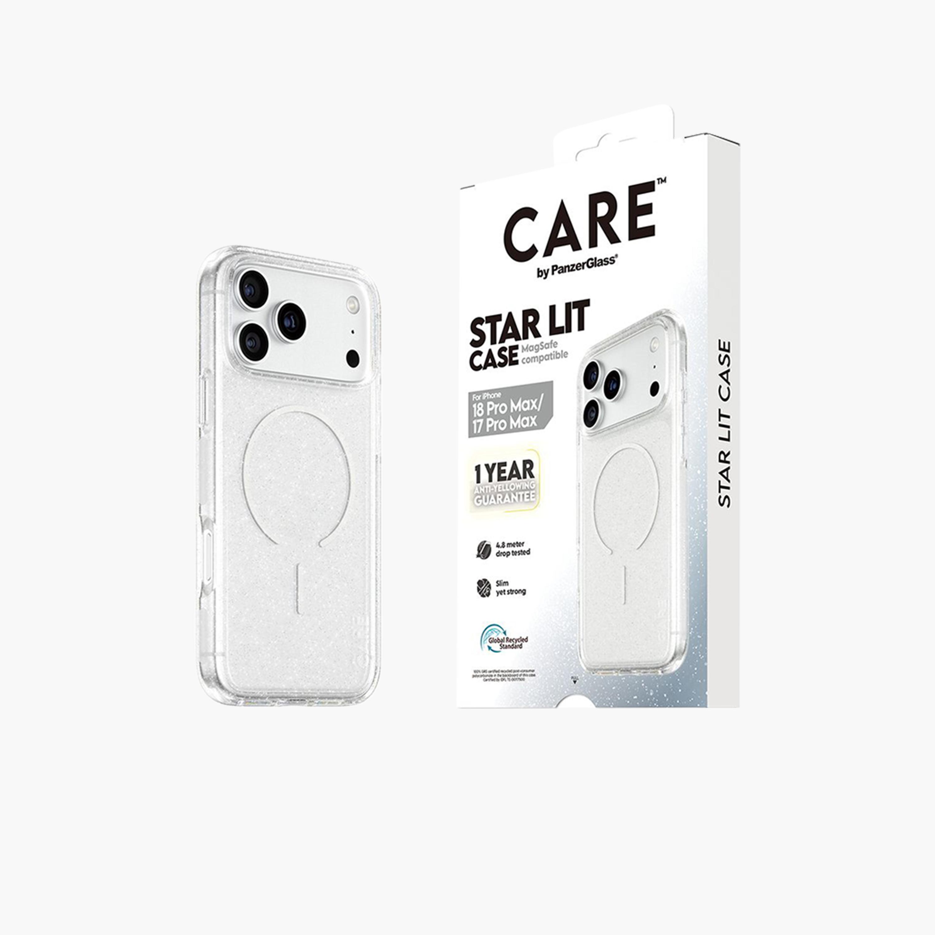 Panzer Glass CARE Star Lit Case with White MagSafe for iPhone 18 Pro Max - Clear-electronics-accessories-mobileaccesories-image-3
