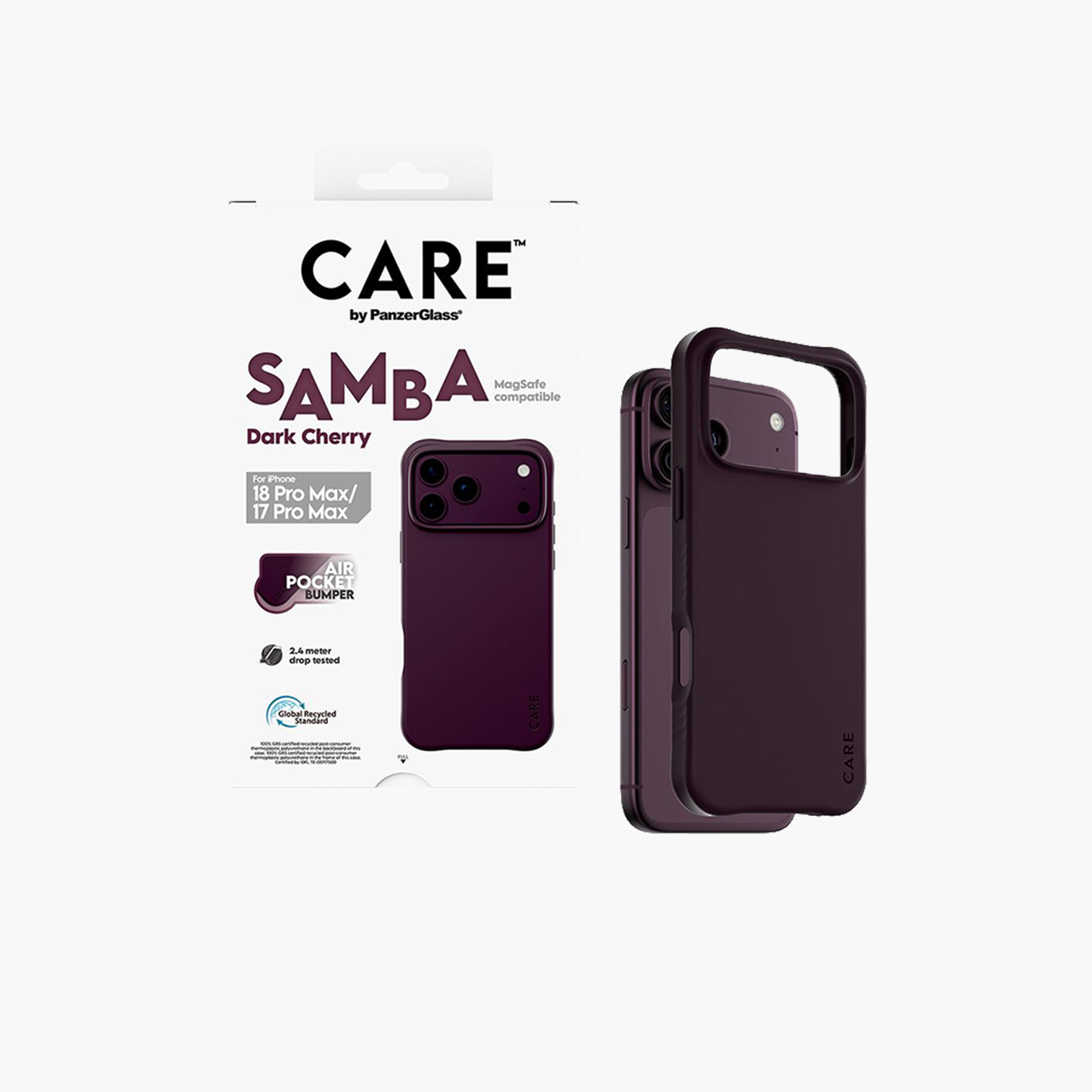 Panzer Glass CARE Samba Case with MagSafe for iPhone 18 Pro Max - Dark Cherry-electronics-accessories-mobileaccesories-image-2