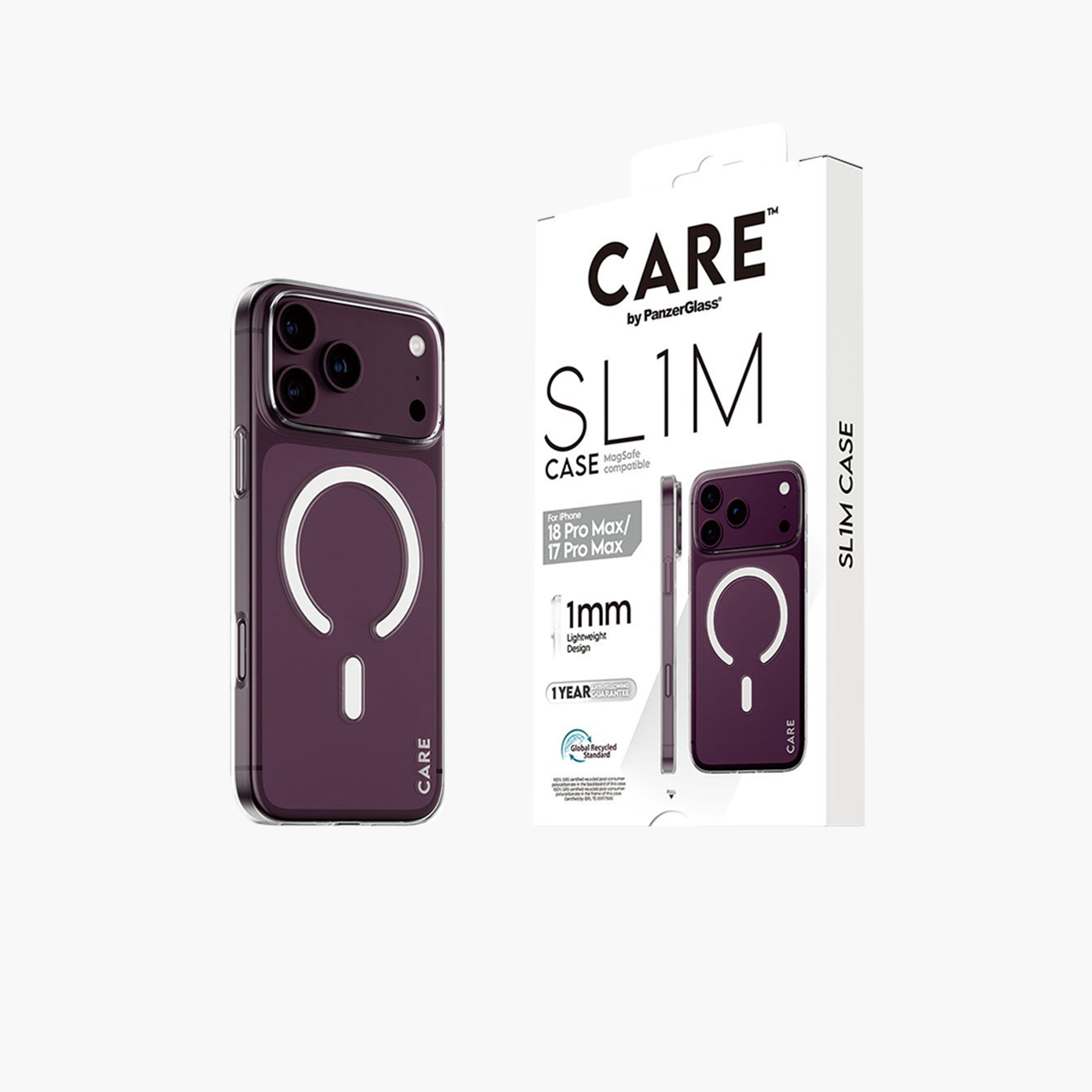 بانزر جلاس - حافظة هاتف كير SL1M دعم تقنية Magسيف لهاتف آي فون 18 برو ماكس - شفاف-electronics-accessories-mobileaccesories-image-3