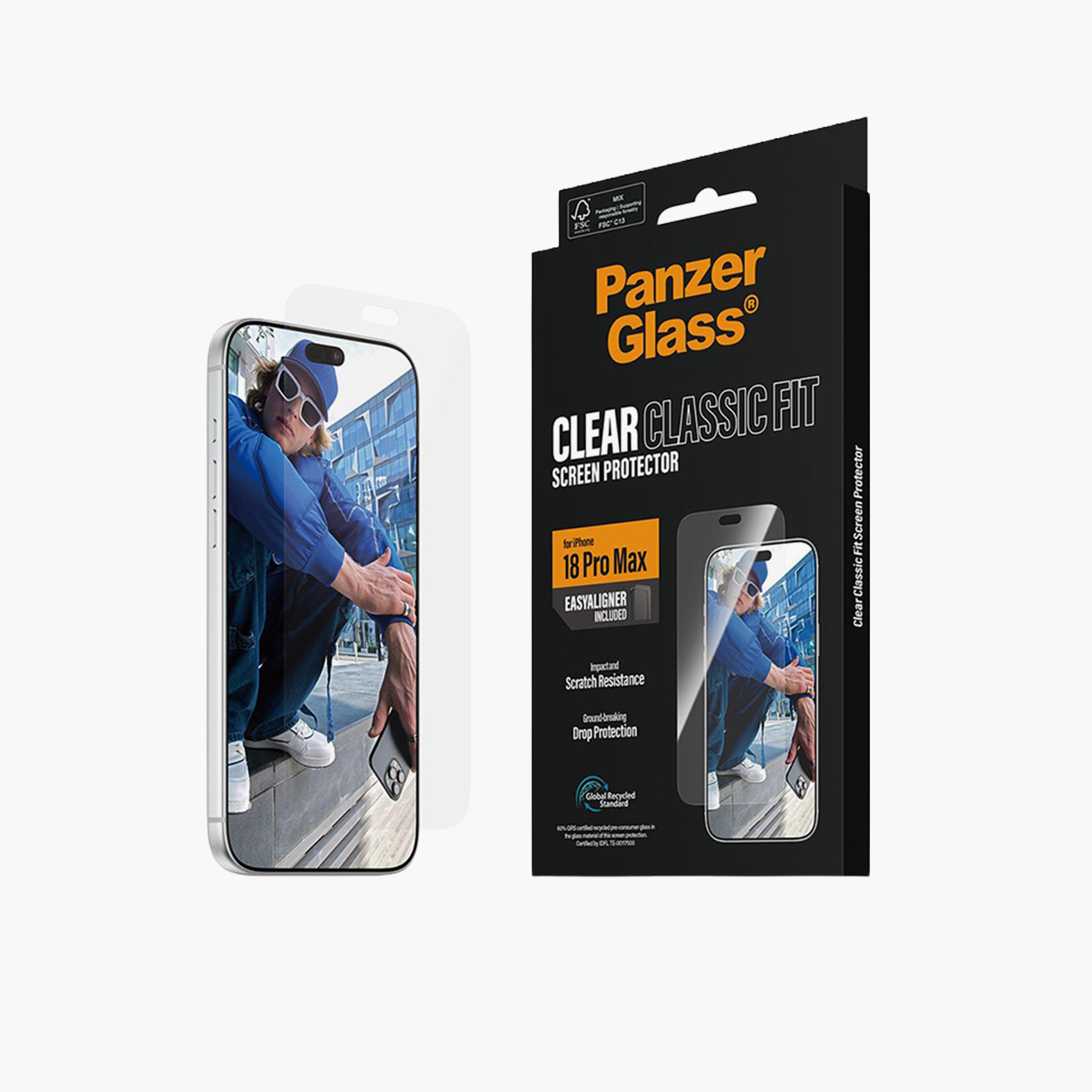 بانزر جلاس - واقي شاشة كلاسيكي لهاتف آيفون 18 برو ماكس - شفاف-electronics-accessories-mobileaccesories-image-3