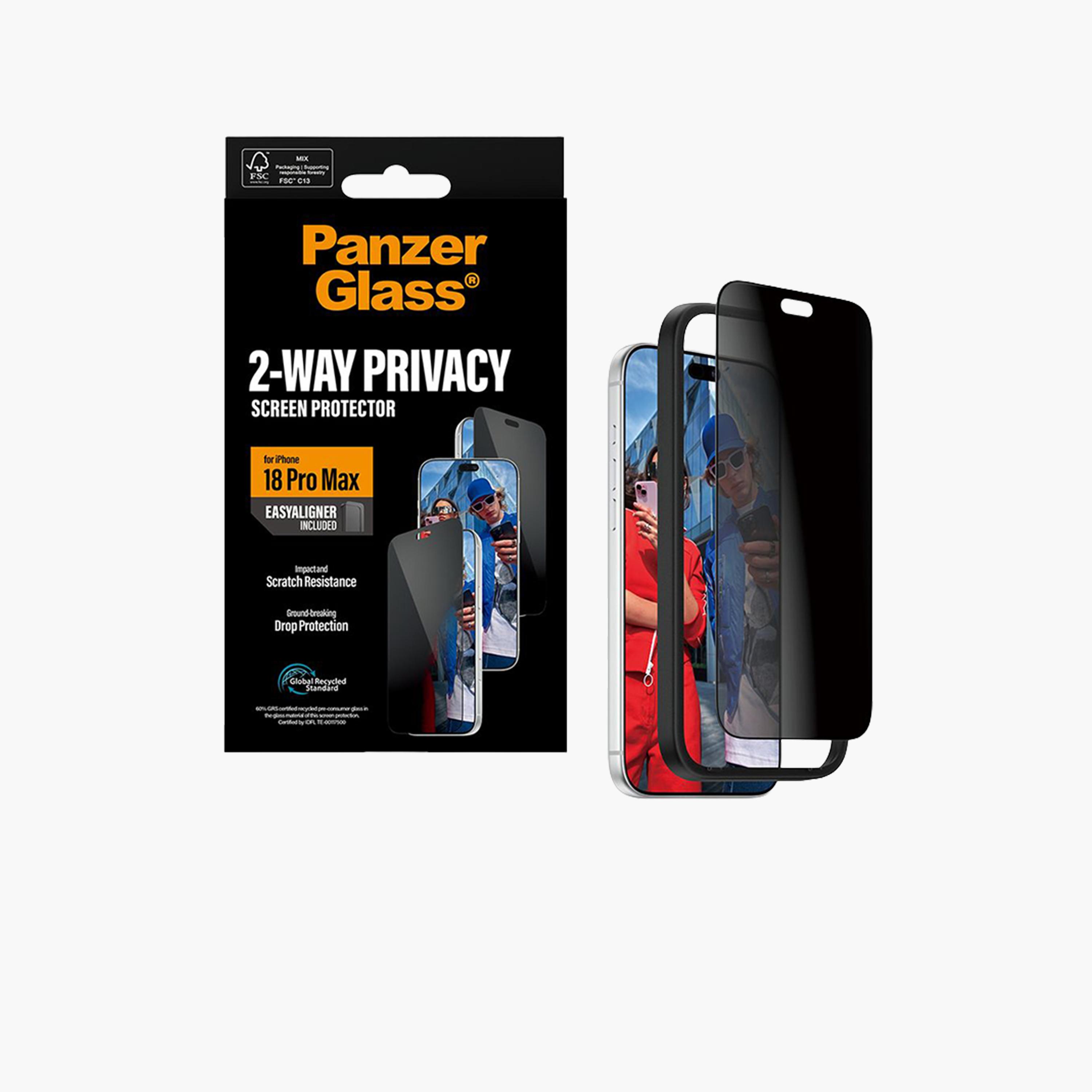 Panzer Glass 2-Way Privacy Ultra-Wide Fit Screen Protector for iPhone 18 Pro Max - Privacy-electronics-accessories-mobileaccesories-image-2