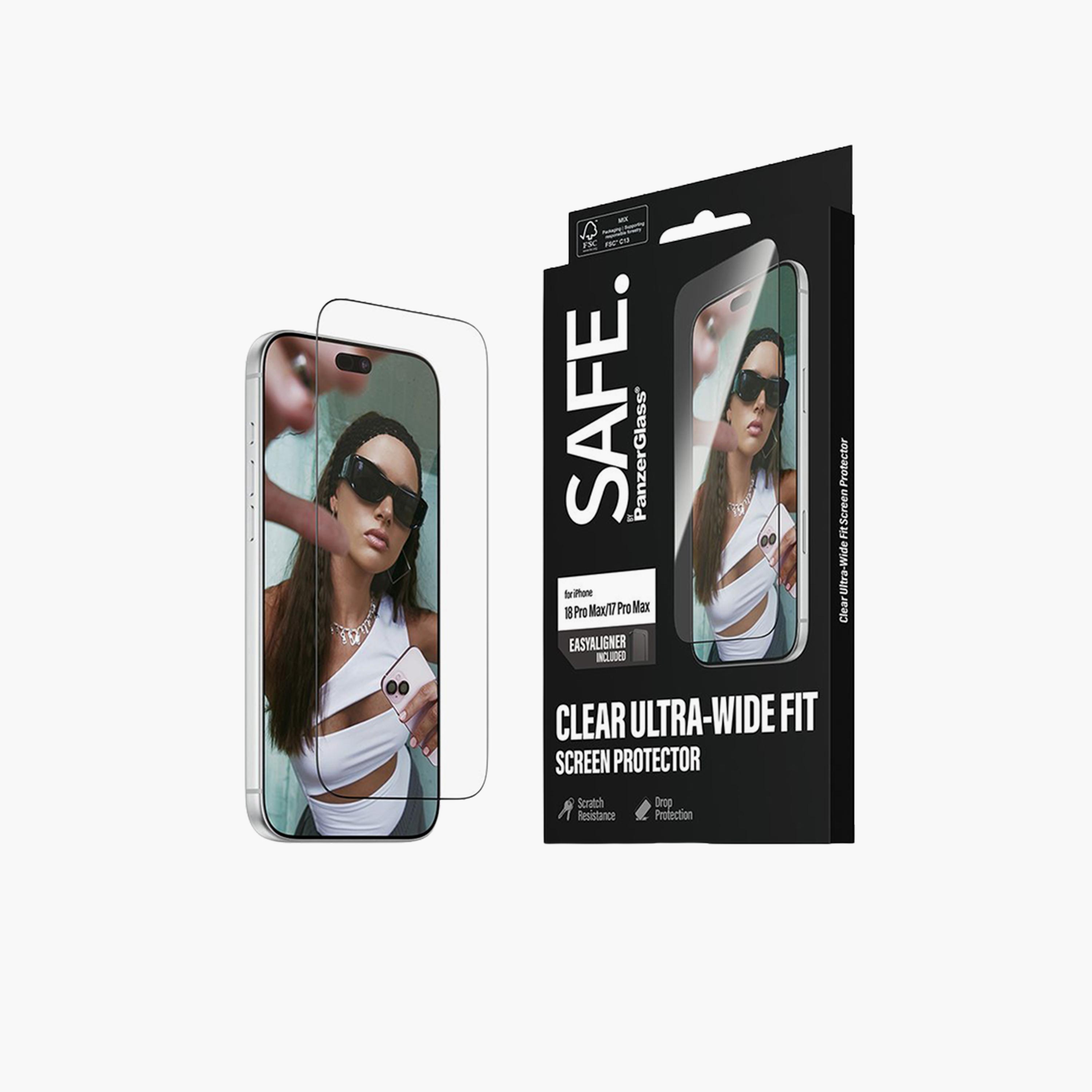 Panzer Glass SAFE Ultra-Wide Fit Screen Protector with EasyAligner for iPhone 18 Pro Max - Clear-electronics-accessories-mobileaccesories-image-3
