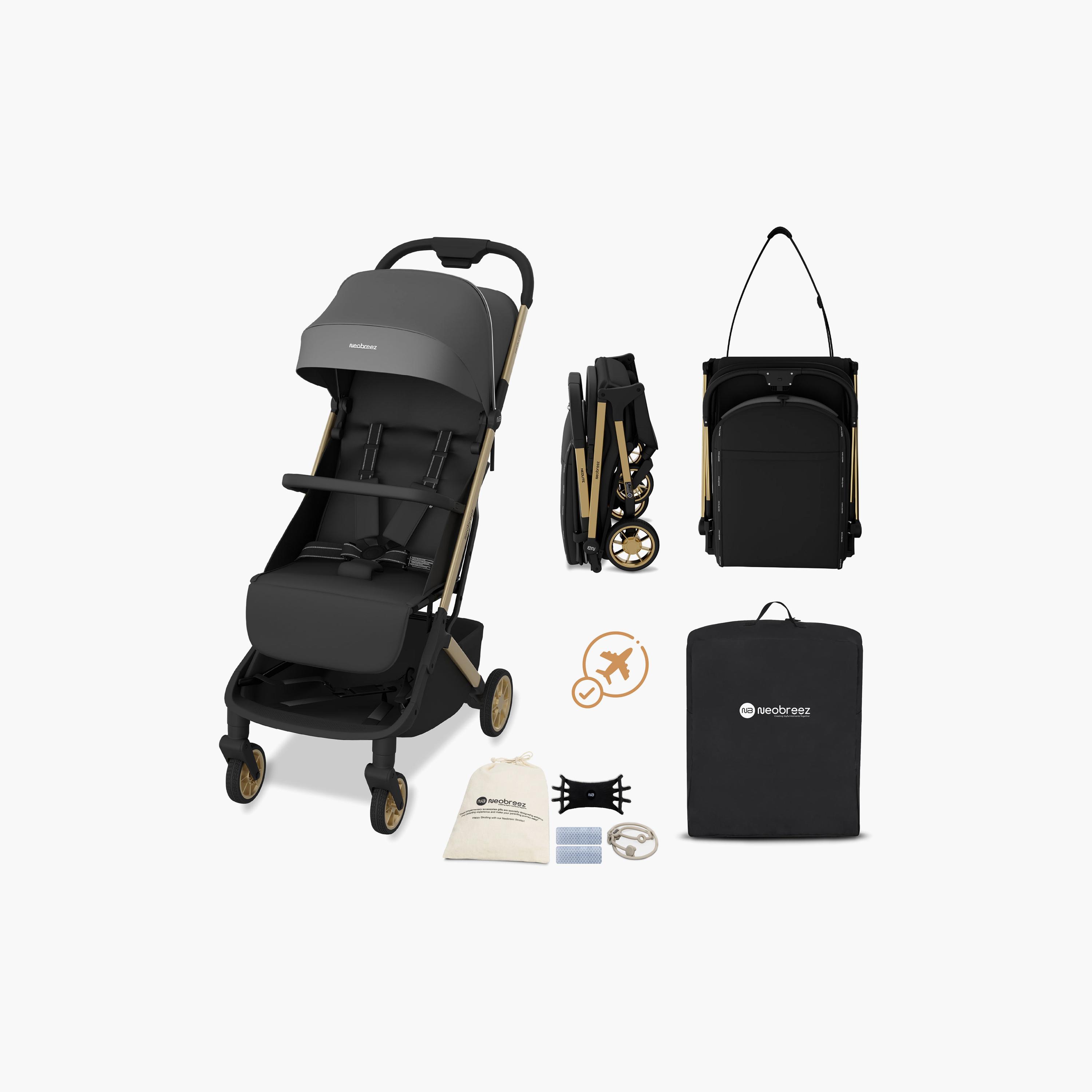 عربة أطفال للسفر فائقة الانضغاط للكبائن مع مظلة نيولايت من نيوبريز-baby-gear-strollersandprams-strollers-image-12