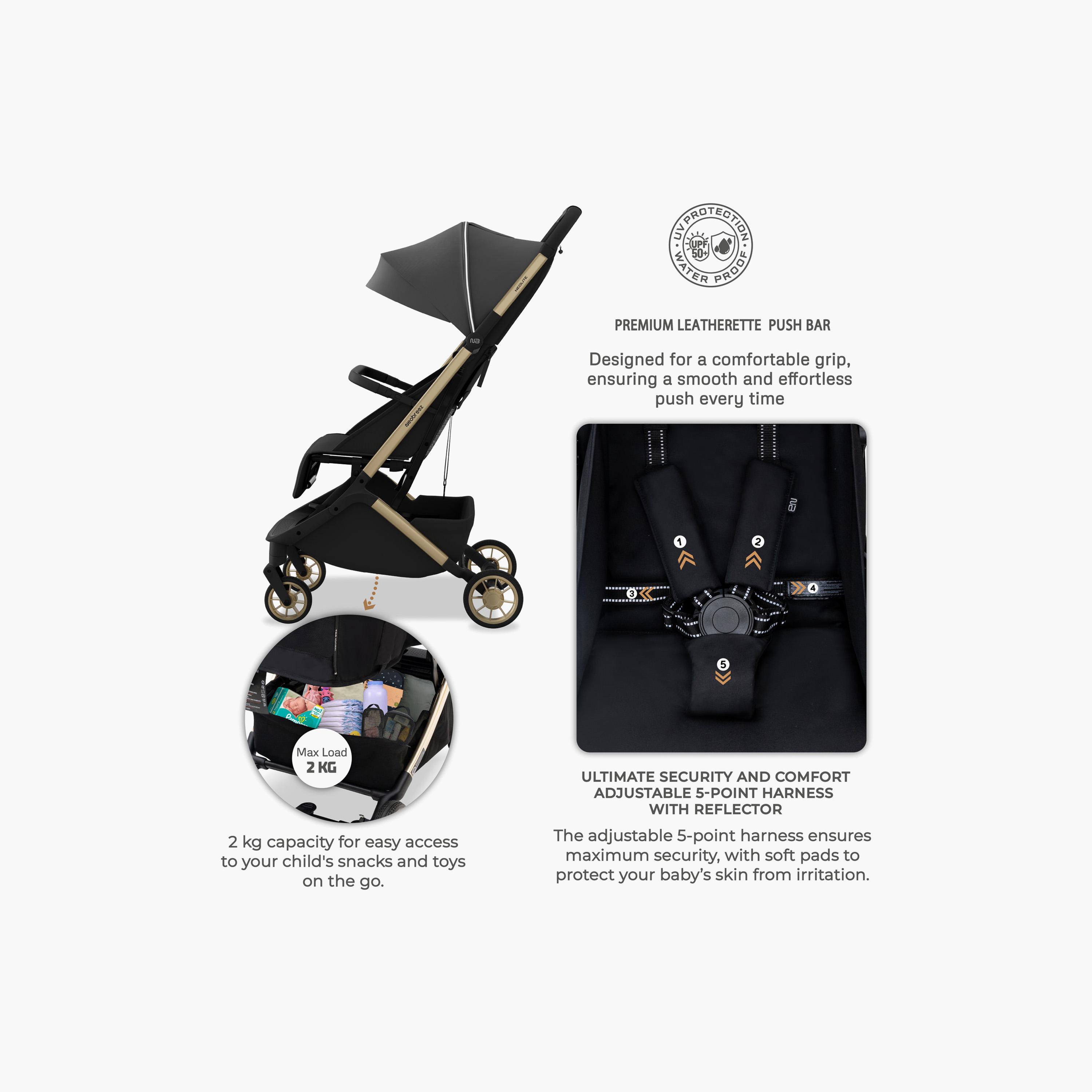 عربة أطفال للسفر فائقة الانضغاط للكبائن مع مظلة نيولايت من نيوبريز-baby-gear-strollersandprams-strollers-image-14