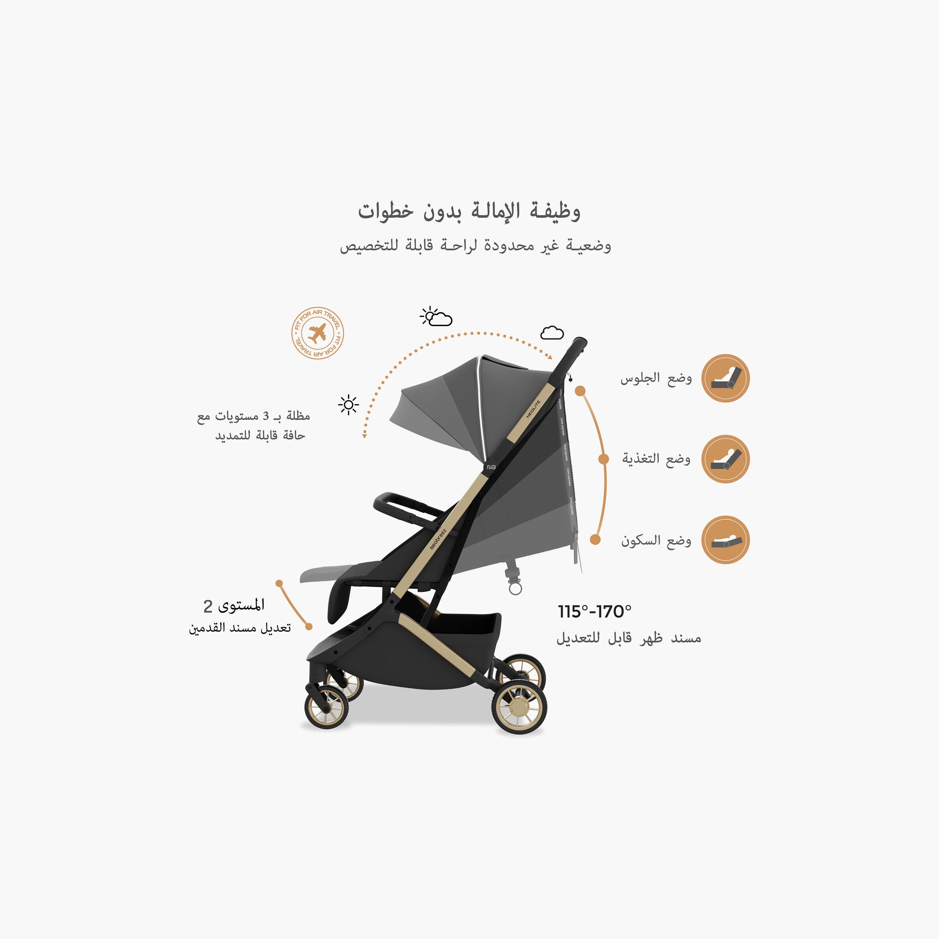 عربة أطفال للسفر فائقة الانضغاط للكبائن مع مظلة نيولايت من نيوبريز-baby-gear-strollersandprams-strollers-image-16