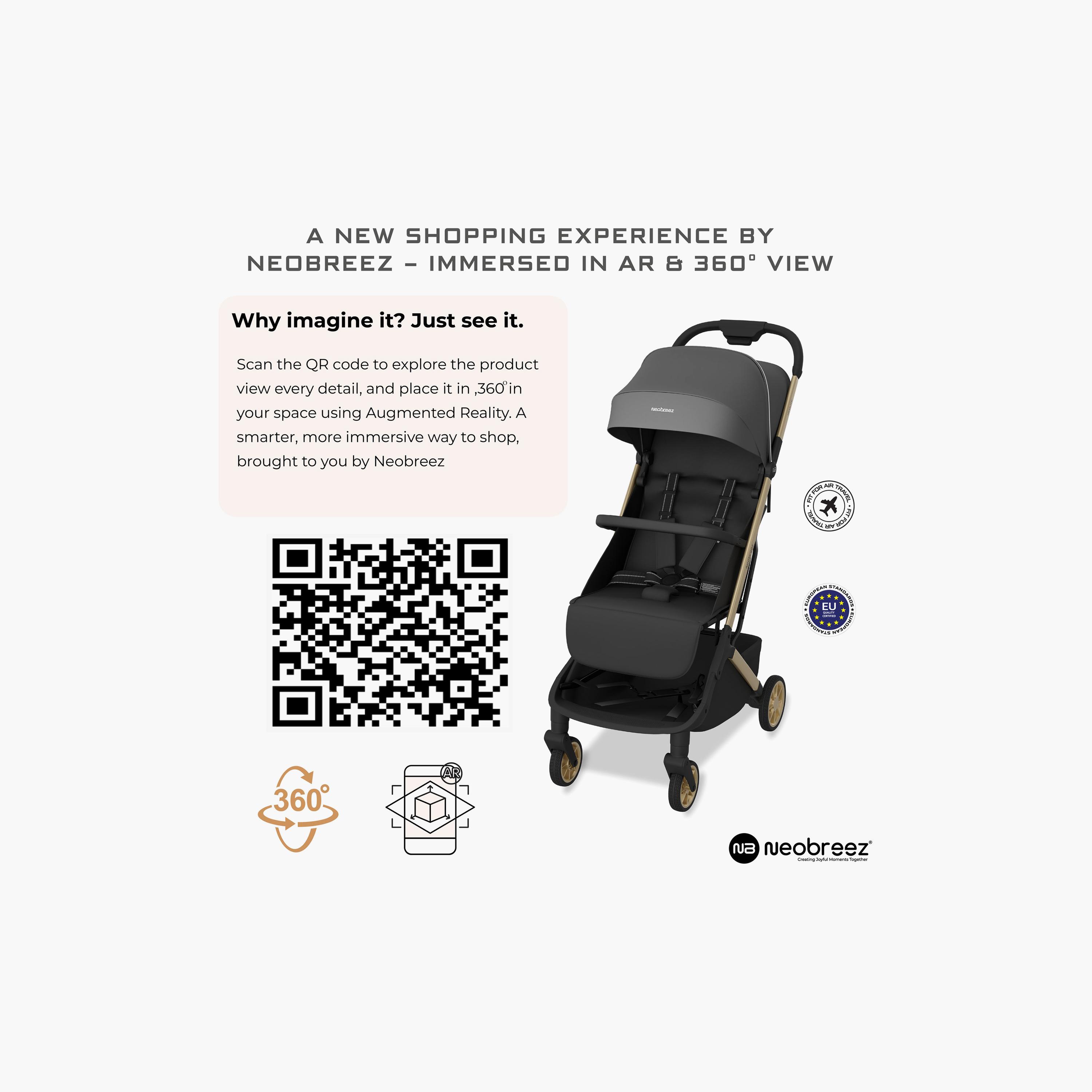عربة أطفال للسفر فائقة الانضغاط للكبائن مع مظلة نيولايت من نيوبريز-baby-gear-strollersandprams-strollers-image-20
