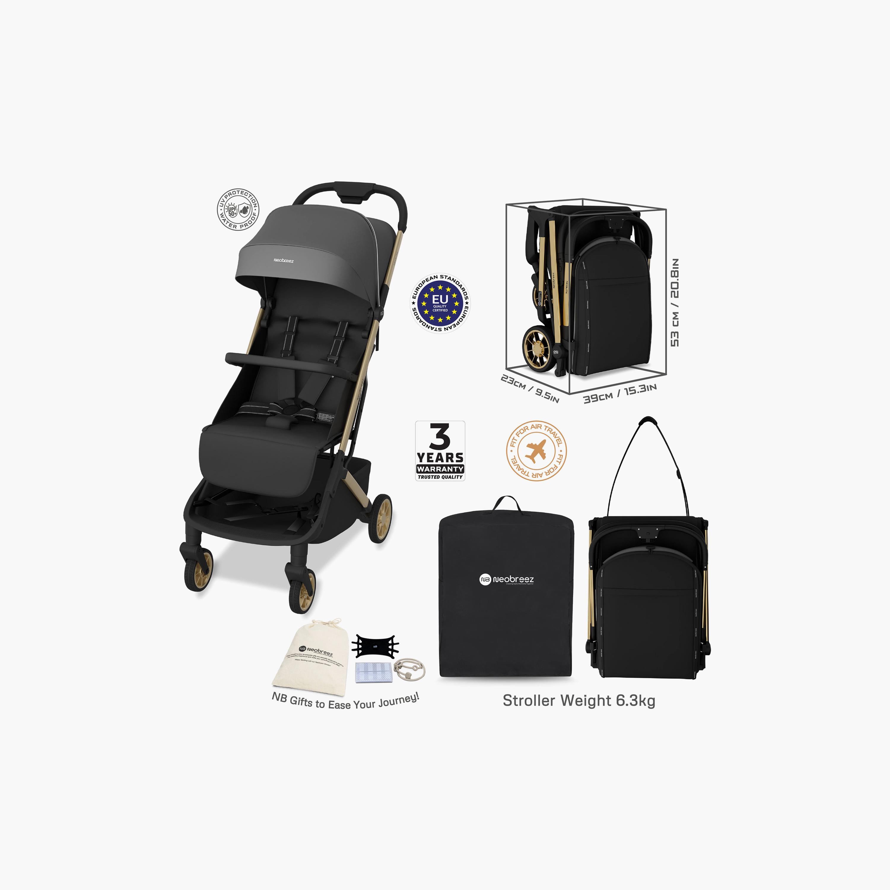عربة أطفال للسفر فائقة الانضغاط للكبائن مع مظلة نيولايت من نيوبريز-baby-gear-strollersandprams-strollers-image-21
