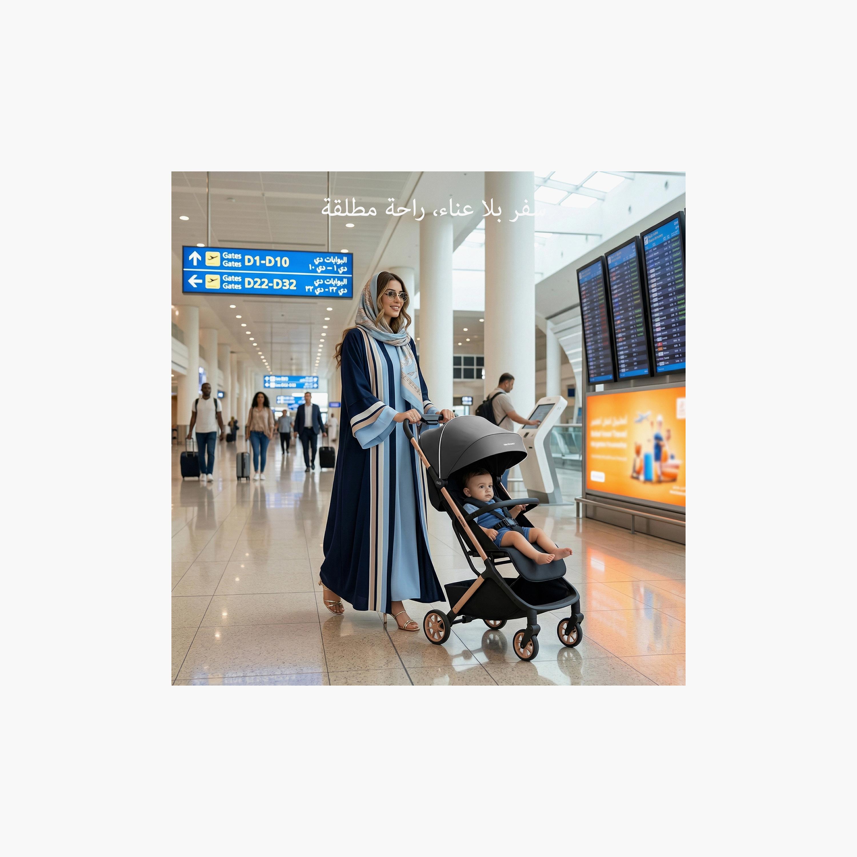عربة أطفال للسفر فائقة الانضغاط للكبائن مع مظلة نيولايت من نيوبريز-baby-gear-strollersandprams-strollers-image-23