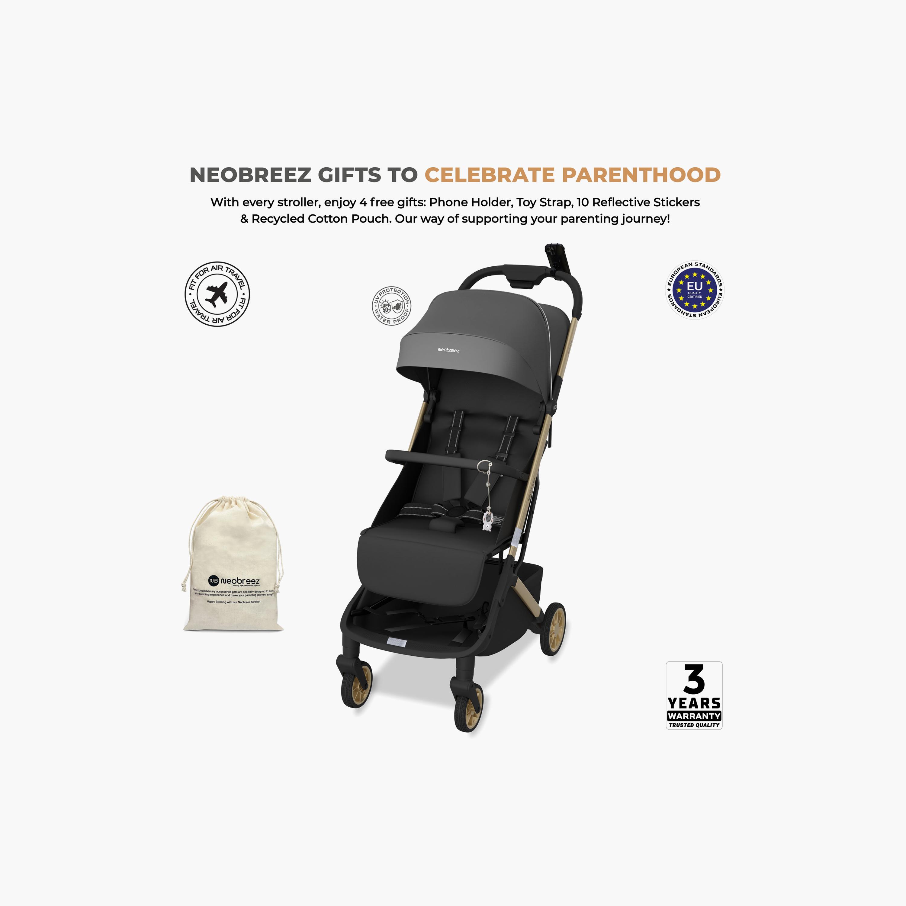 عربة أطفال للسفر فائقة الانضغاط للكبائن مع مظلة نيولايت من نيوبريز-baby-gear-strollersandprams-strollers-image-3