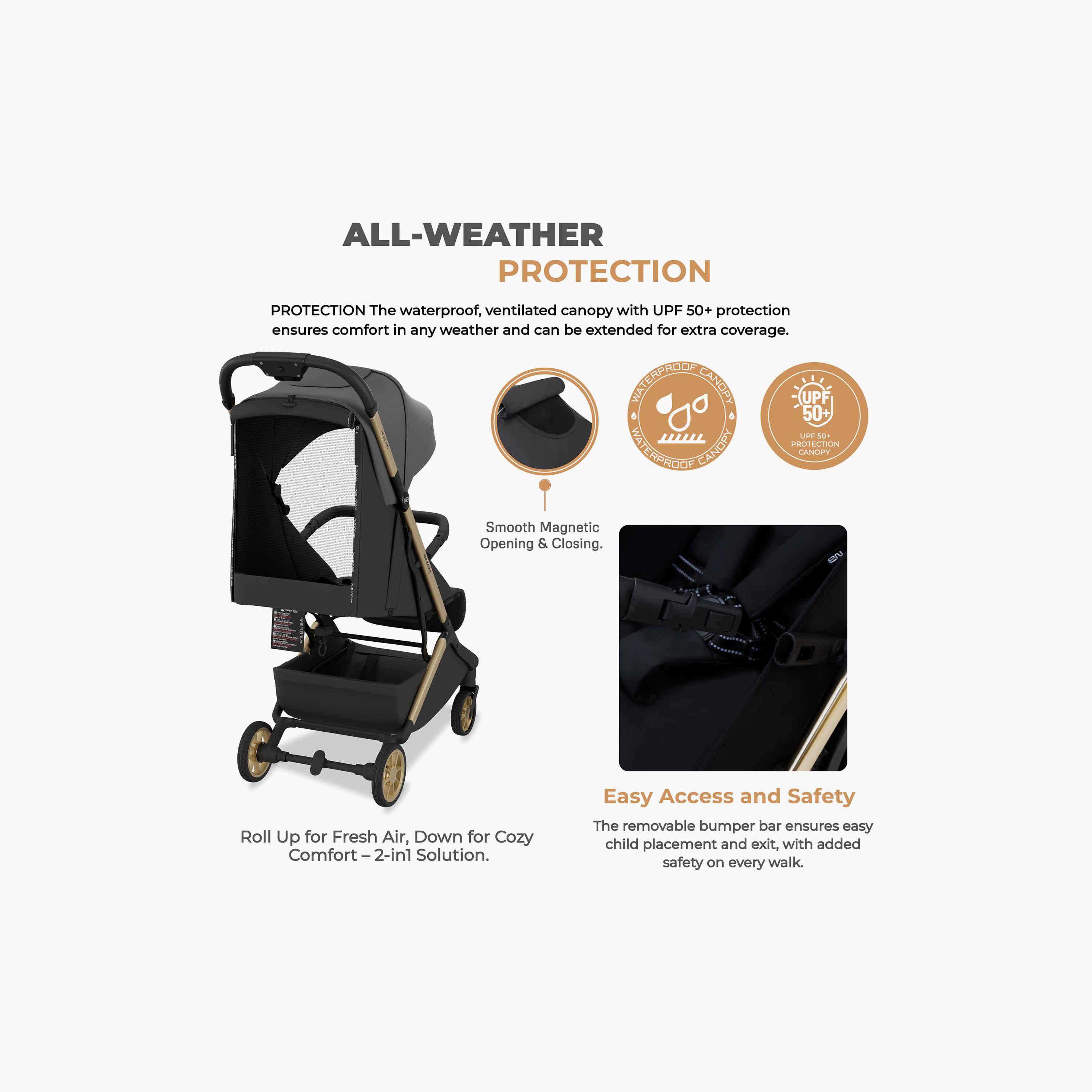 عربة أطفال للسفر فائقة الانضغاط للكبائن مع مظلة نيولايت من نيوبريز-baby-gear-strollersandprams-strollers-image-9