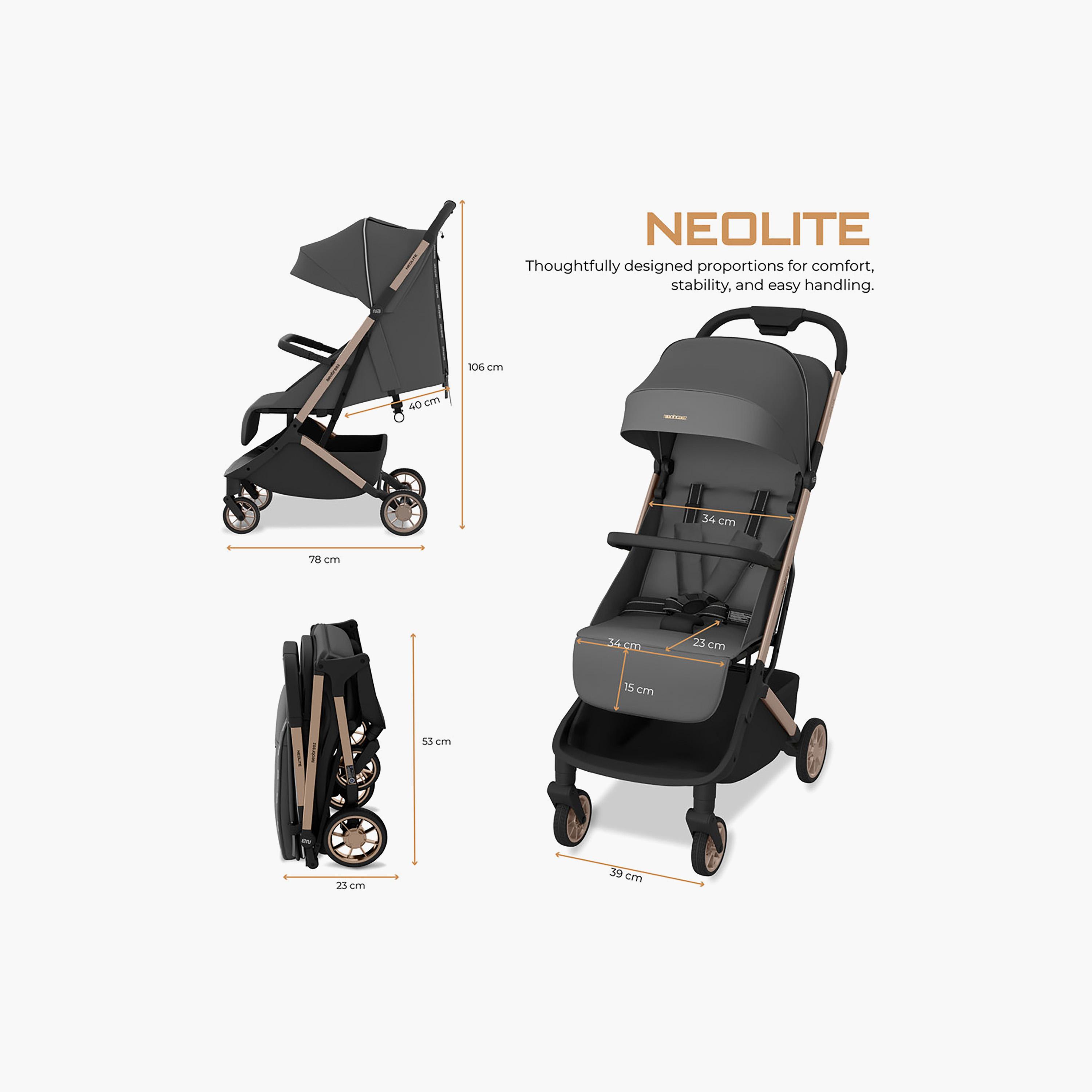 عربة أطفال للسفر فائقة الانضغاط للكبائن مع مظلة نيولايت من نيوبريز-baby-gear-strollersandprams-strollers-image-10