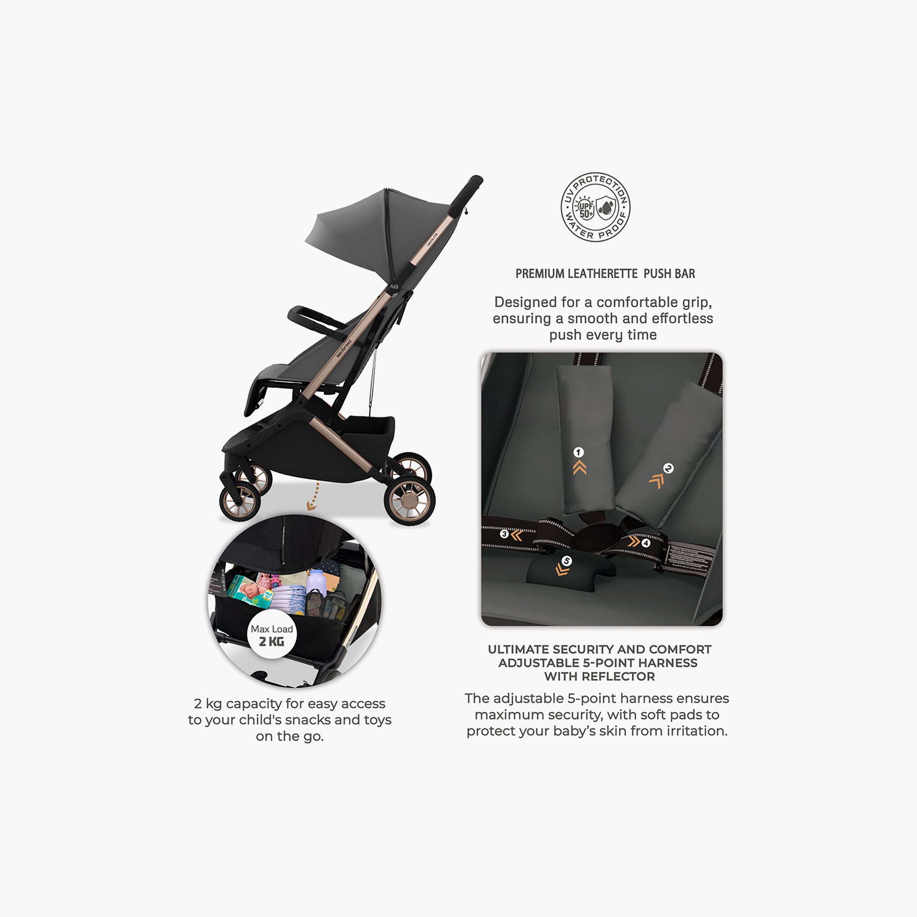 عربة أطفال للسفر فائقة الانضغاط للكبائن مع مظلة نيولايت من نيوبريز-baby-gear-strollersandprams-strollers-image-14