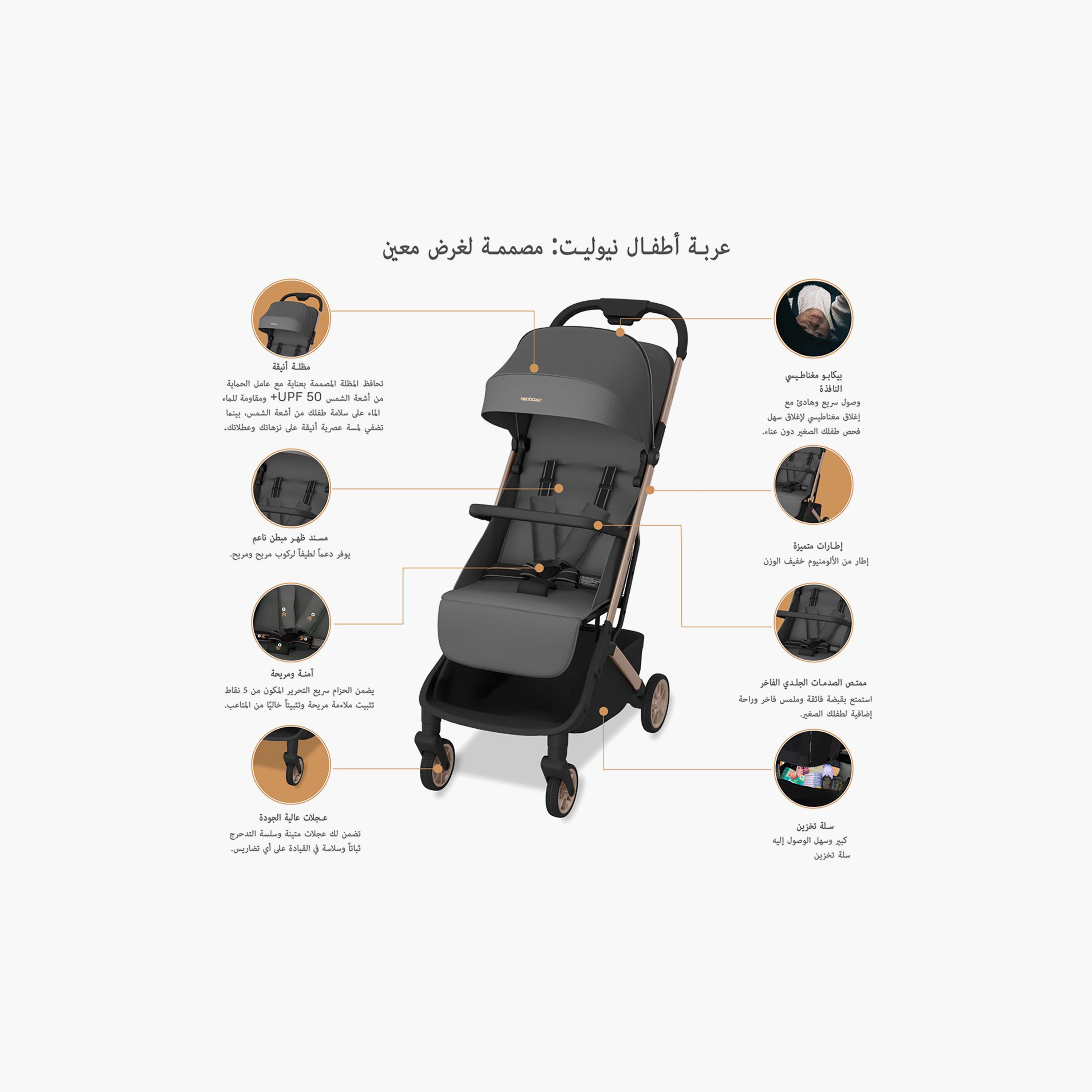 عربة أطفال للسفر فائقة الانضغاط للكبائن مع مظلة نيولايت من نيوبريز-baby-gear-strollersandprams-strollers-image-18