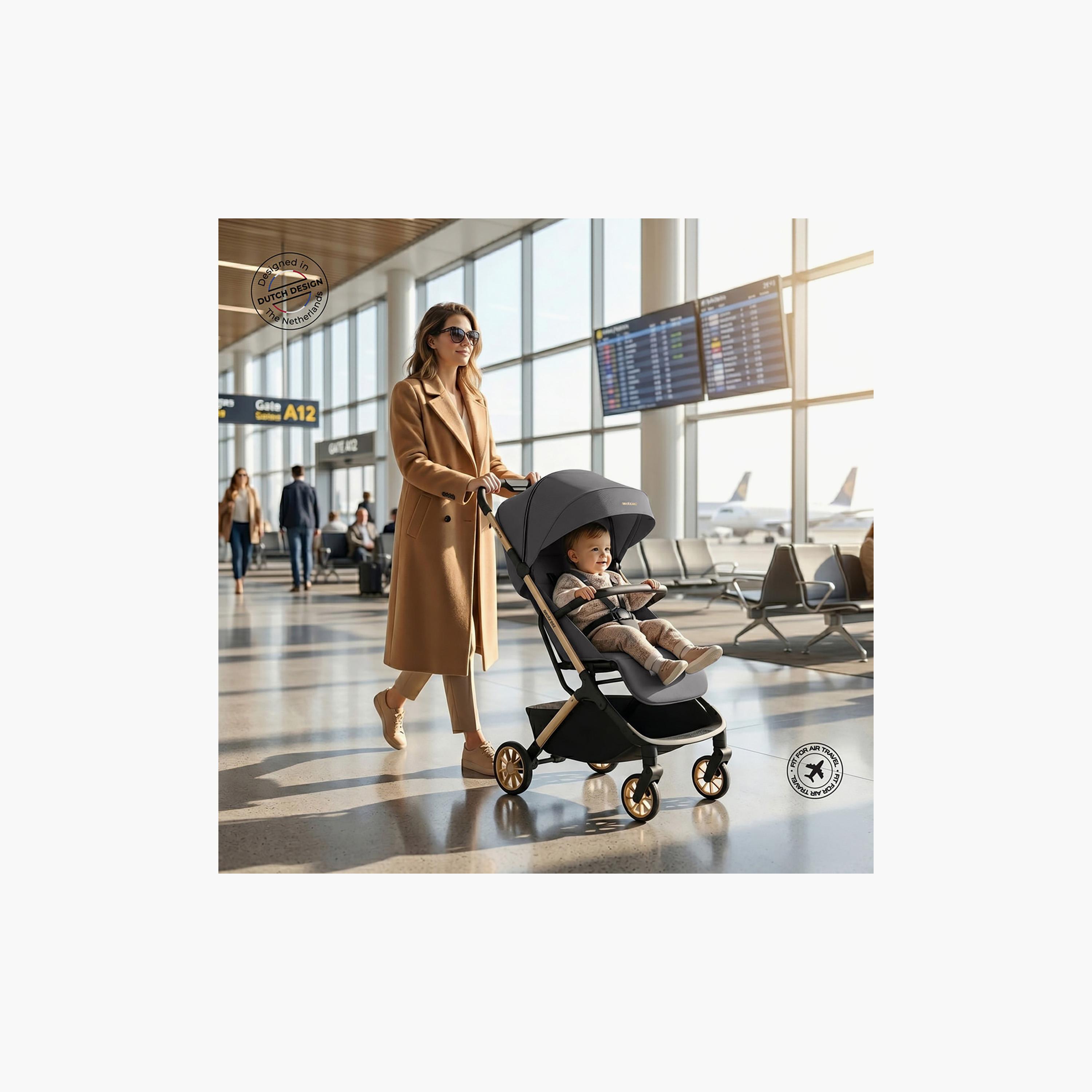 عربة أطفال للسفر فائقة الانضغاط للكبائن مع مظلة نيولايت من نيوبريز-baby-gear-strollersandprams-strollers-image-3
