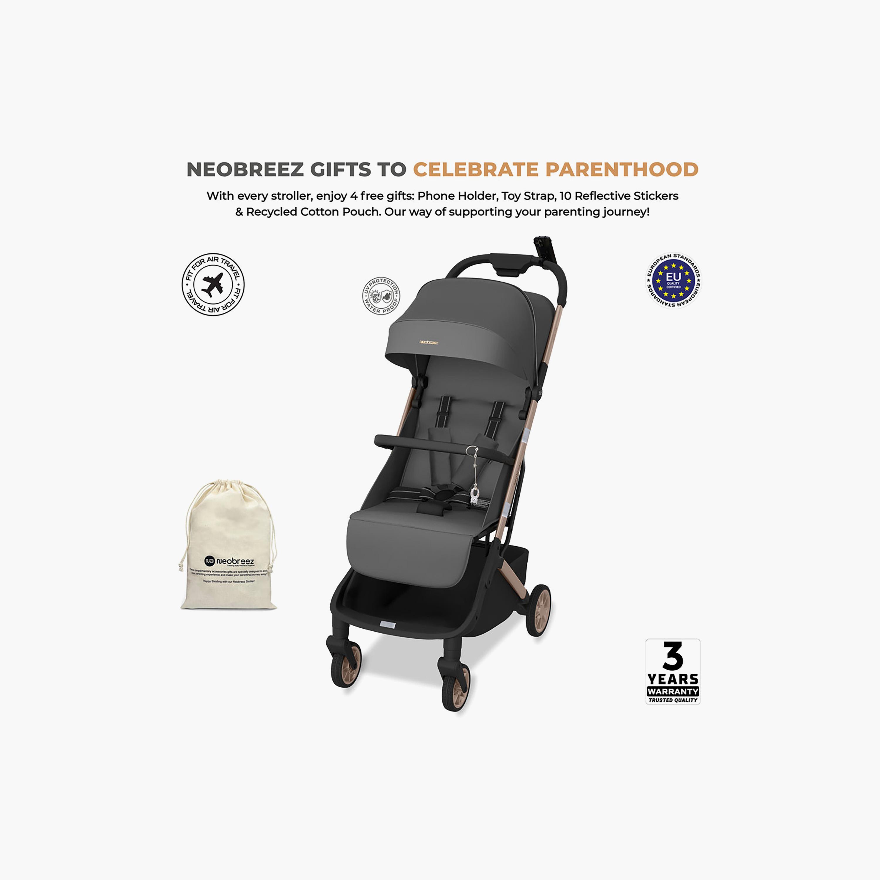 عربة أطفال للسفر فائقة الانضغاط للكبائن مع مظلة نيولايت من نيوبريز-baby-gear-strollersandprams-strollers-image-4