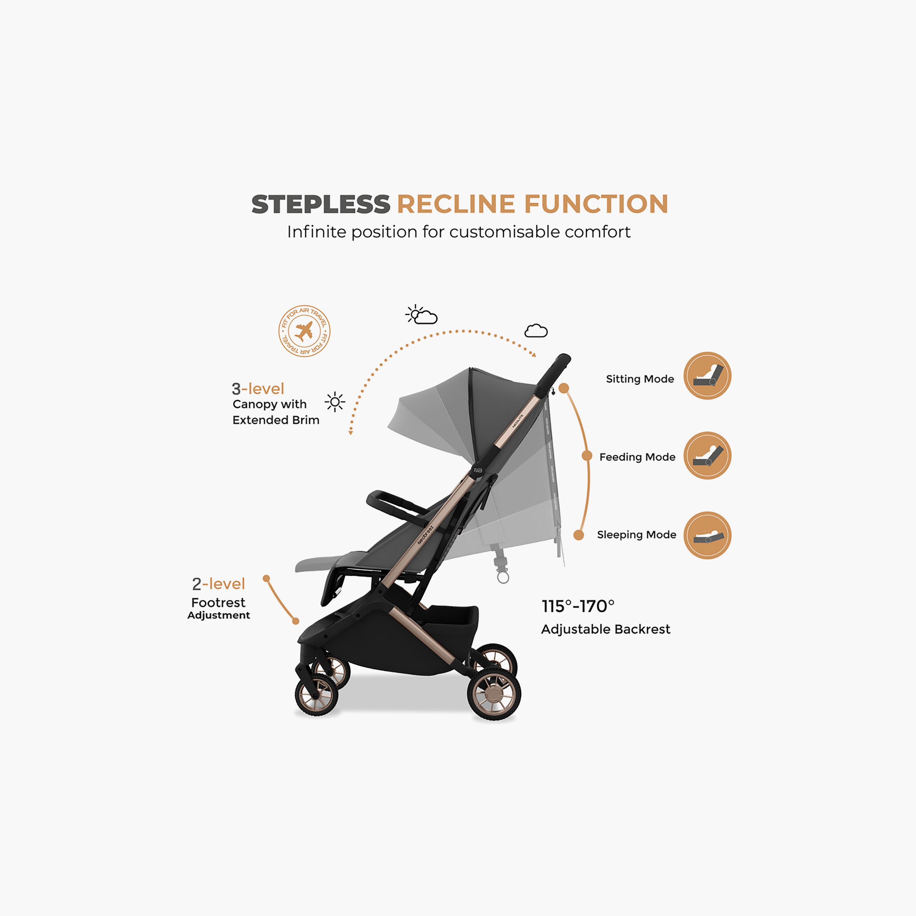 عربة أطفال للسفر فائقة الانضغاط للكبائن مع مظلة نيولايت من نيوبريز-baby-gear-strollersandprams-strollers-image-5