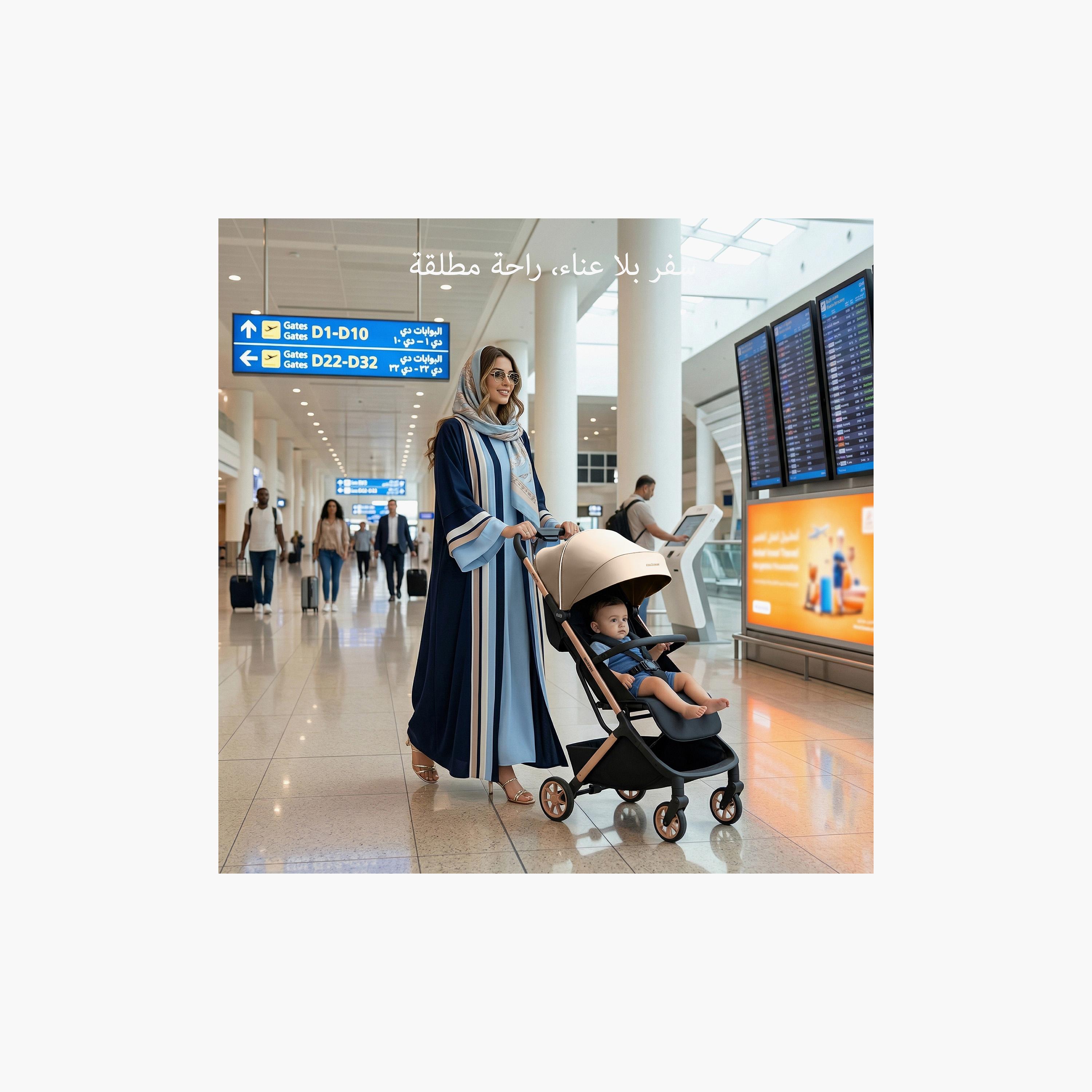 عربة أطفال للسفر فائقة الانضغاط للكبائن مع مظلة نيولايت من نيوبريز-baby-gear-strollersandprams-strollers-image-21