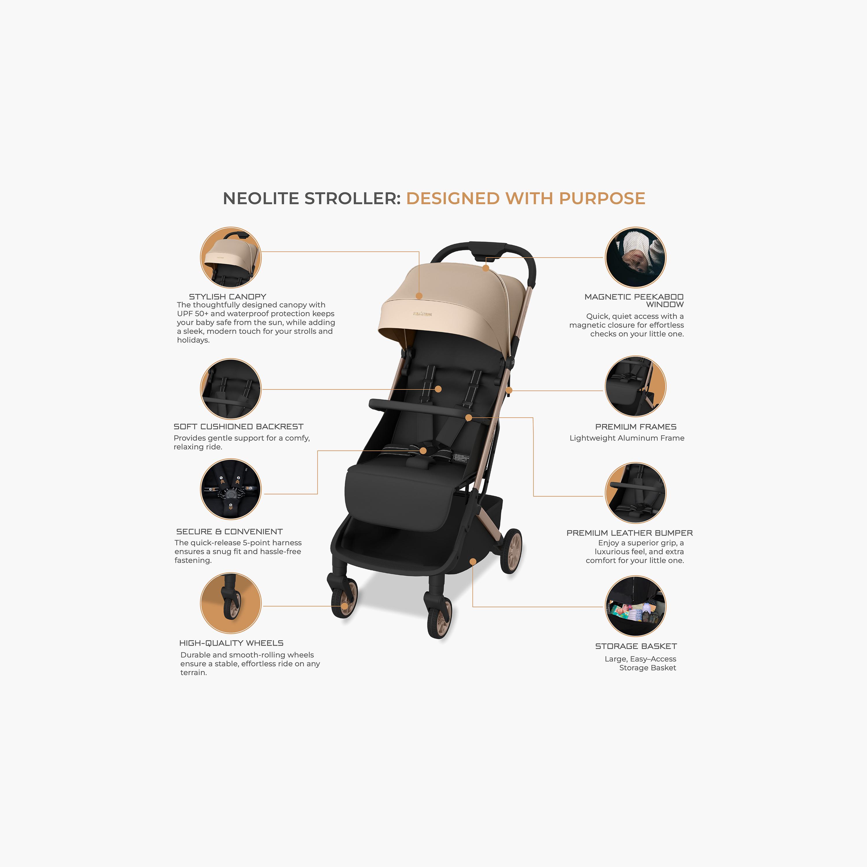 عربة أطفال للسفر فائقة الانضغاط للكبائن مع مظلة نيولايت من نيوبريز-baby-gear-strollersandprams-strollers-image-7