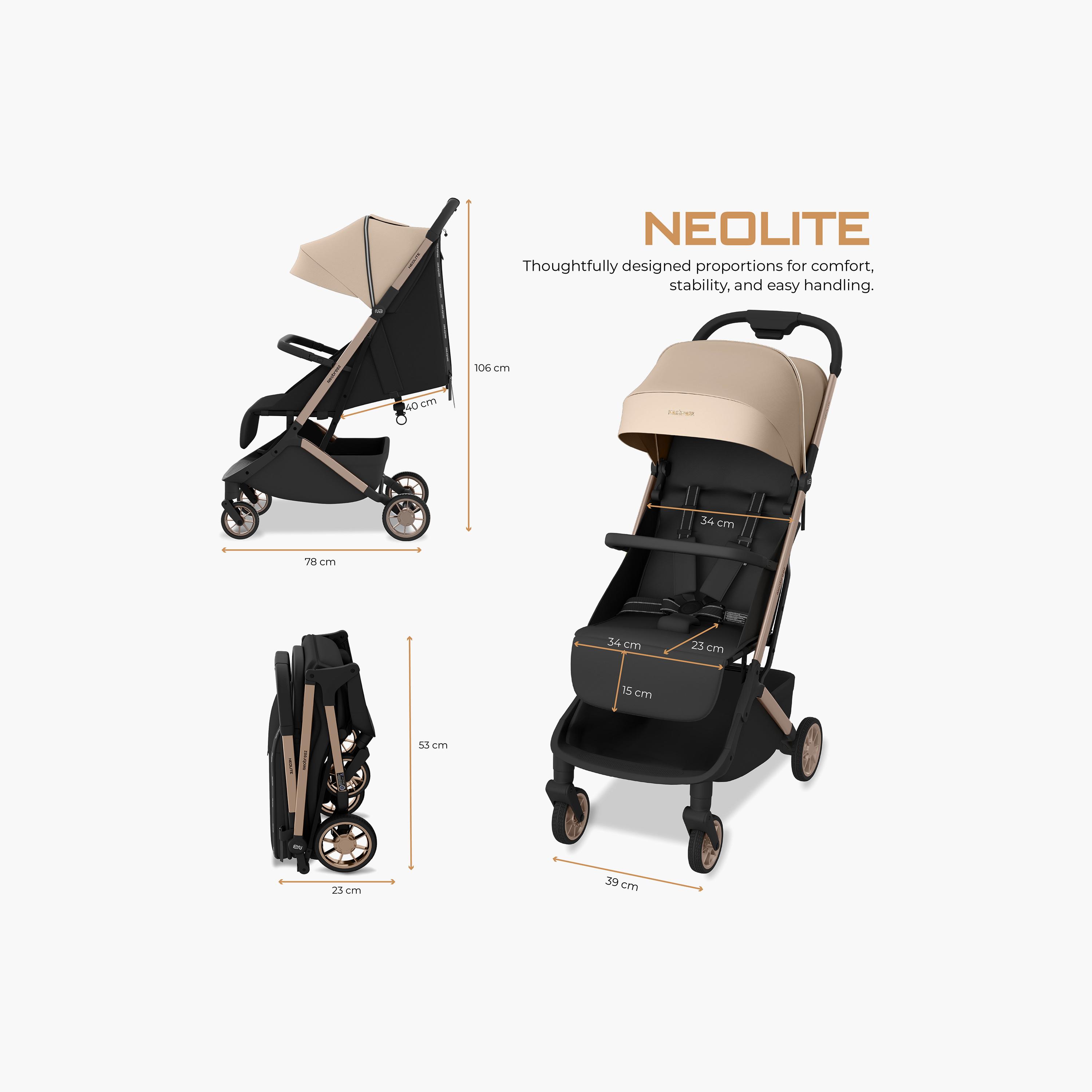 عربة أطفال للسفر فائقة الانضغاط للكبائن مع مظلة نيولايت من نيوبريز-baby-gear-strollersandprams-strollers-image-9