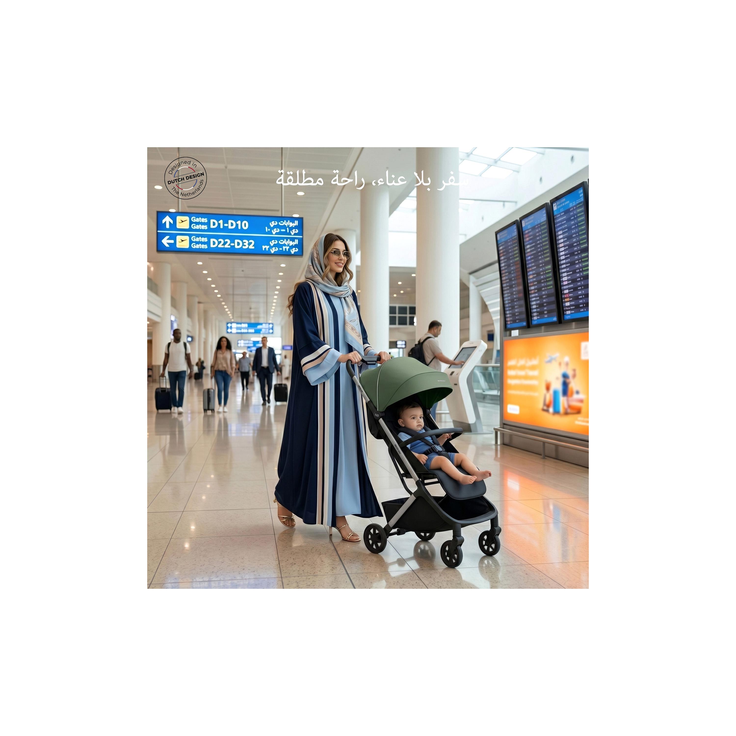 عربة أطفال للسفر فائقة الانضغاط للكبائن مع مظلة نيولايت من نيوبريز-baby-gear-strollersandprams-strollers-image-21